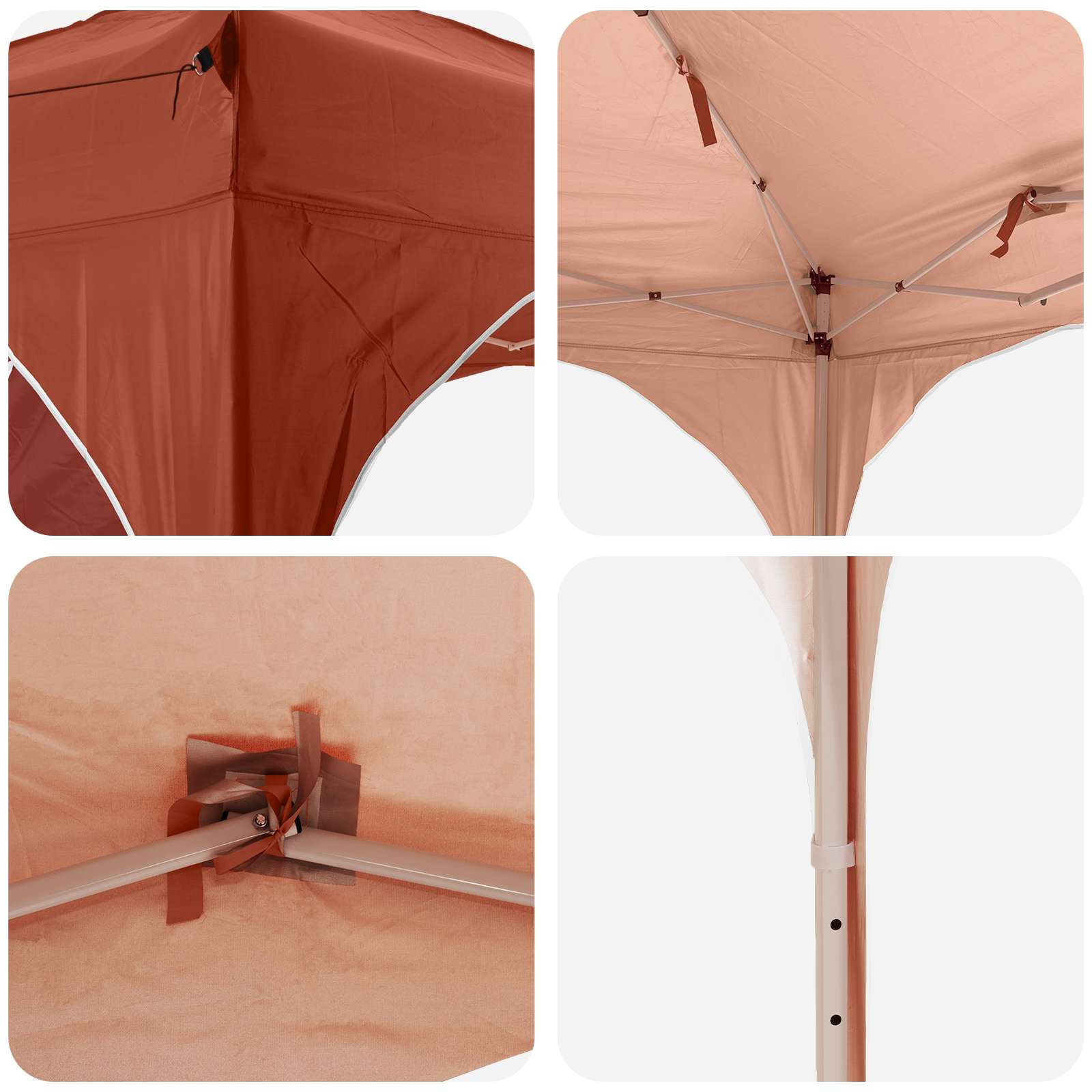 Pop-up Feesttent 290 x 290 x 245 cm Terracotta is nu te koop bij PeponiXL, paradijselijk wonen!