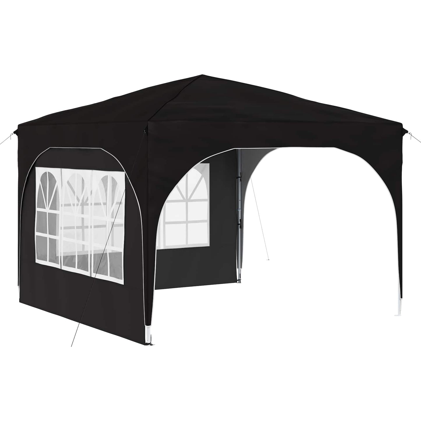 Pop-up Feesttent 290 x 290 x 245 cm Zwart is nu te koop bij PeponiXL, paradijselijk wonen!