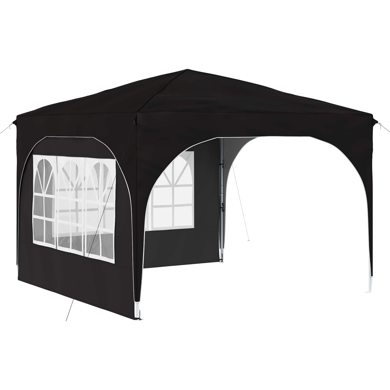 Pop-up Feesttent 290 x 290 x 245 cm Zwart is nu te koop bij PeponiXL, paradijselijk wonen!
