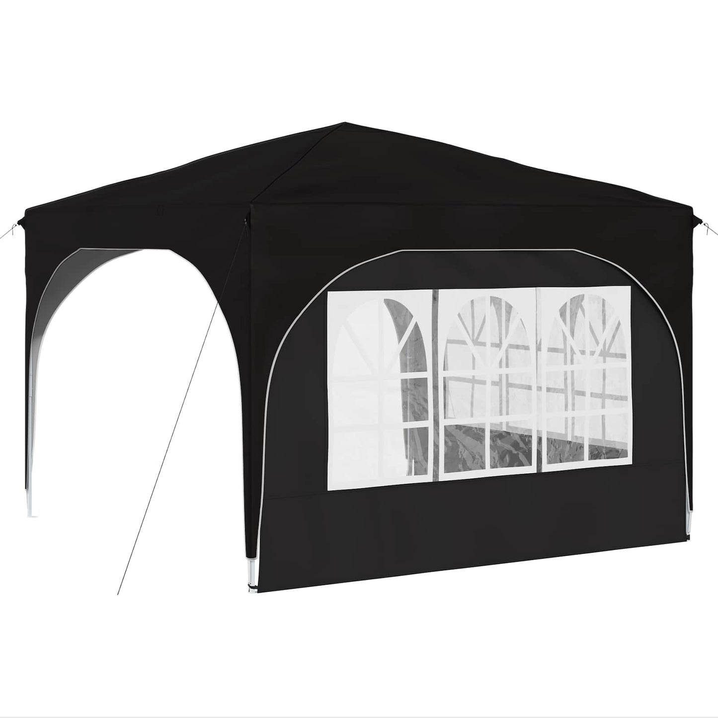 Pop-up Feesttent 290 x 290 x 245 cm Zwart is nu te koop bij PeponiXL, paradijselijk wonen!