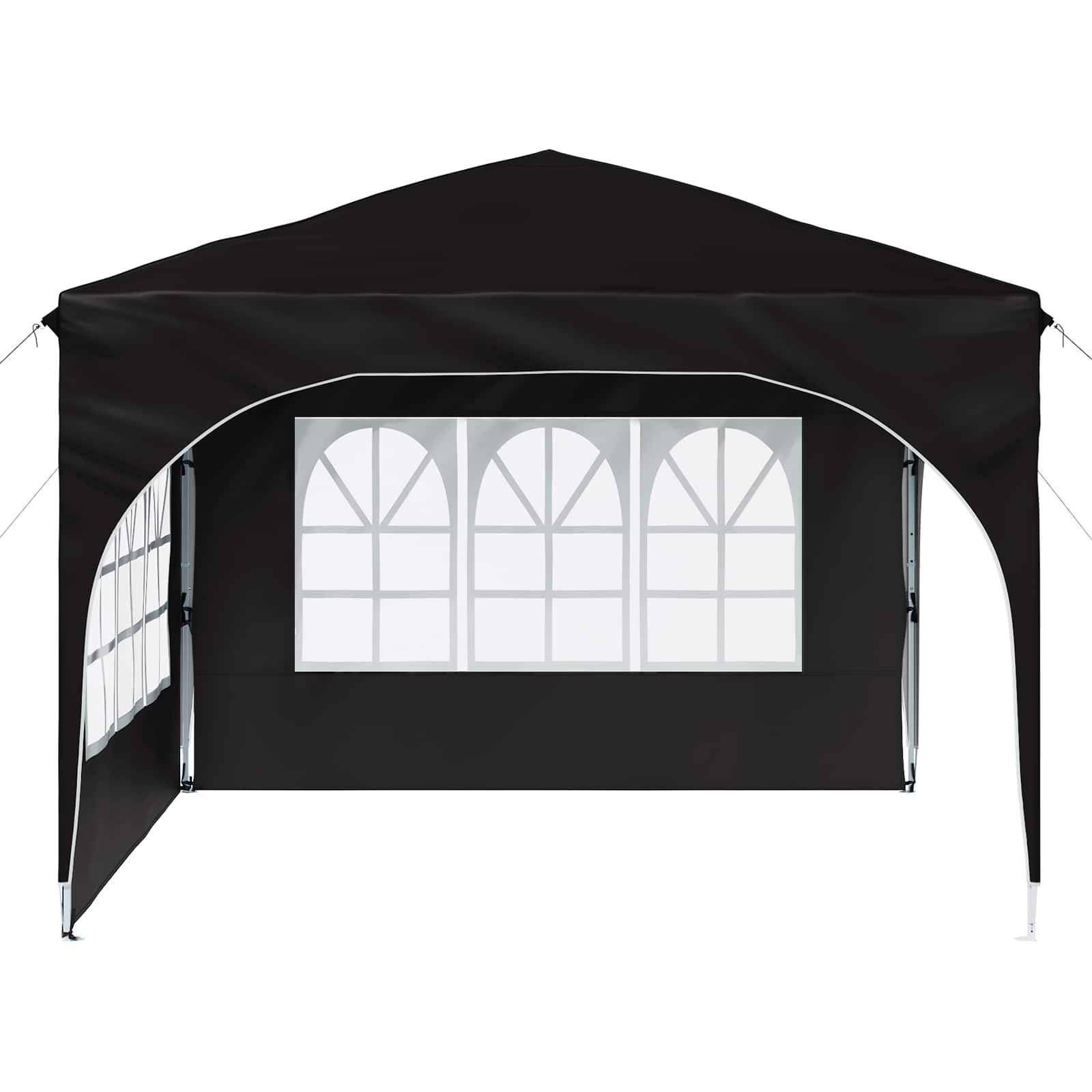 Pop-up Feesttent 290 x 290 x 245 cm Zwart is nu te koop bij PeponiXL, paradijselijk wonen!