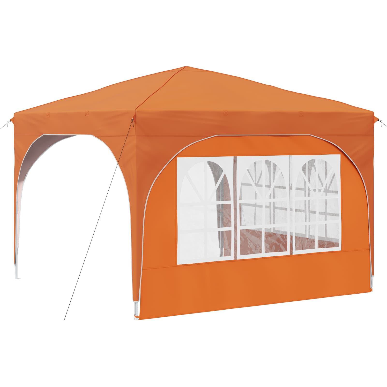 Pop-up Feesttent 290 x 290 x 245 cm Oranje is nu te koop bij PeponiXL, paradijselijk wonen!