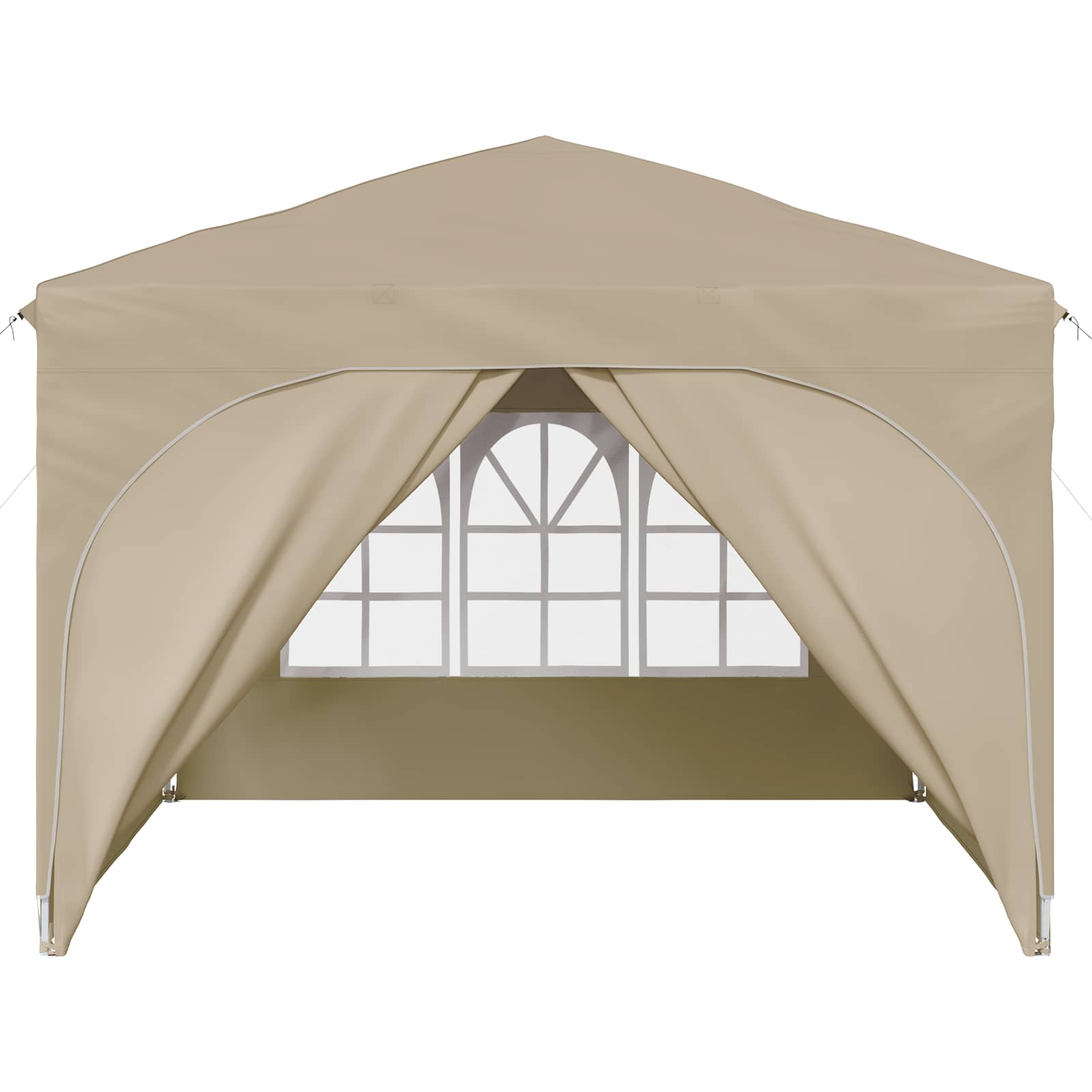 Pop-up Feesttent 290 x 290 x 245 cm Crèmekleurig is nu te koop bij PeponiXL, paradijselijk wonen!