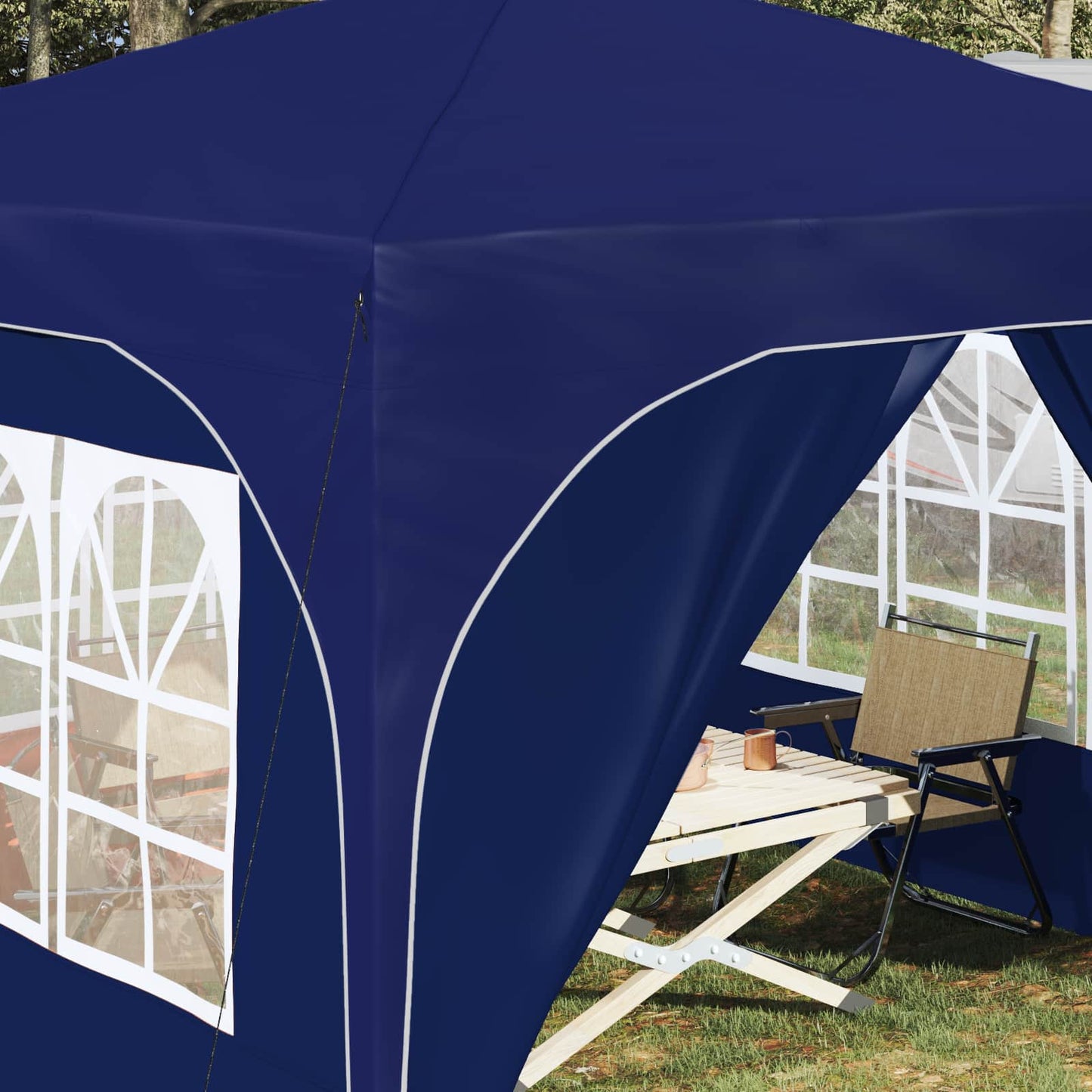 Pop-up Feesttent 290 x 290 x 245 cm Blauw is nu te koop bij PeponiXL, paradijselijk wonen!