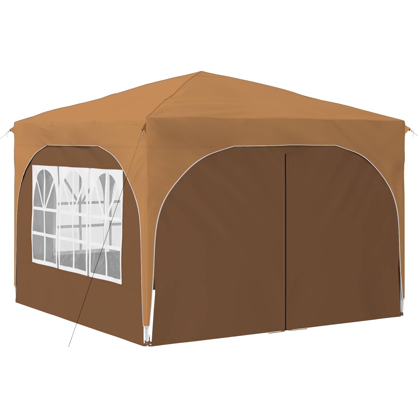 Pop-up Feesttent 290 x 290 x 245 cm Beige is nu te koop bij PeponiXL, paradijselijk wonen!