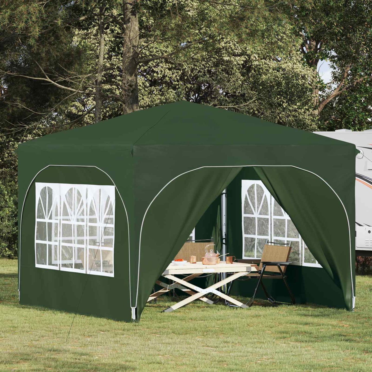 Pop-up Feesttent 290 x 290 x 245 cm Groen is nu te koop bij PeponiXL, paradijselijk wonen!