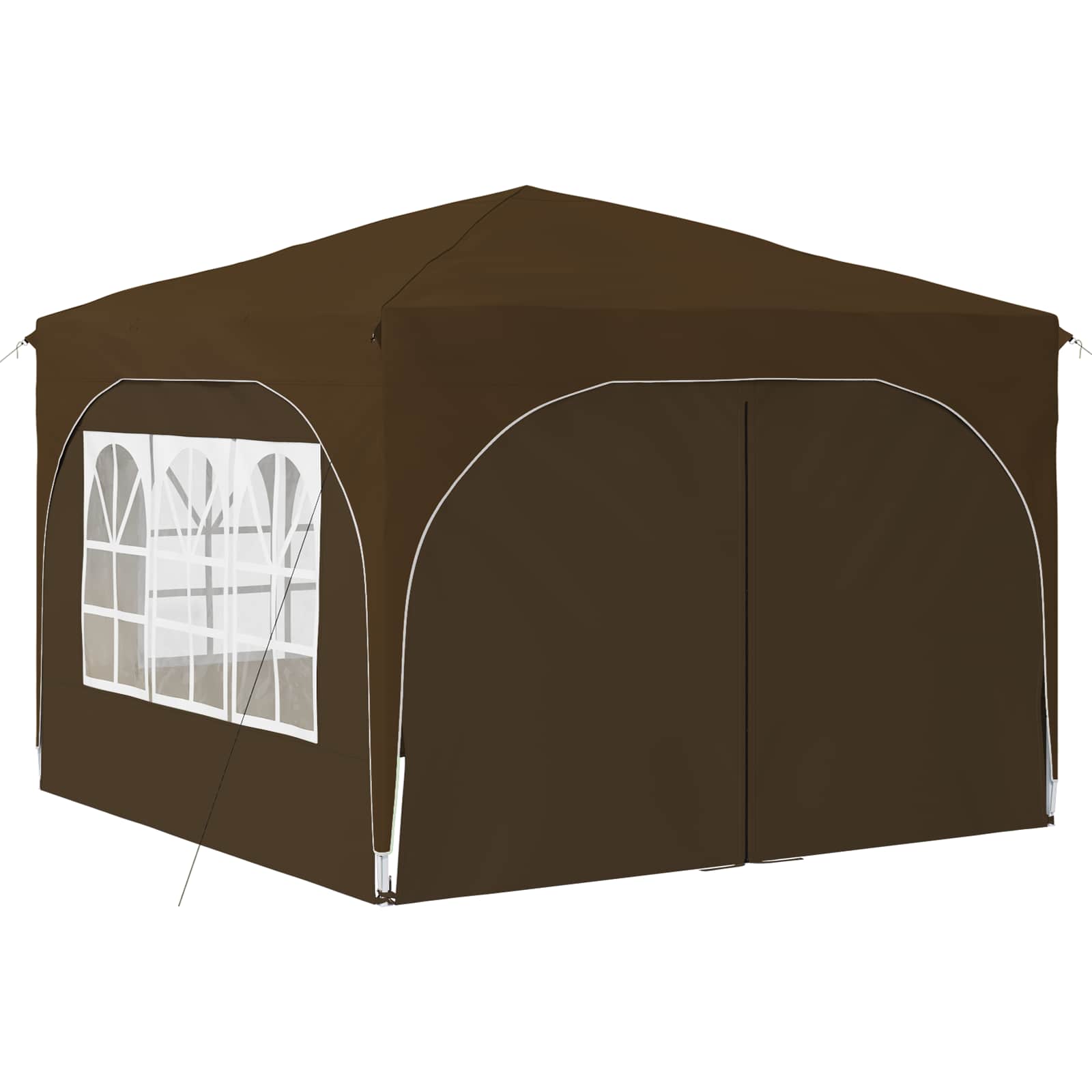 Pop-up Feesttent 290 x 290 x 245 cm Taupe is nu te koop bij PeponiXL, paradijselijk wonen!