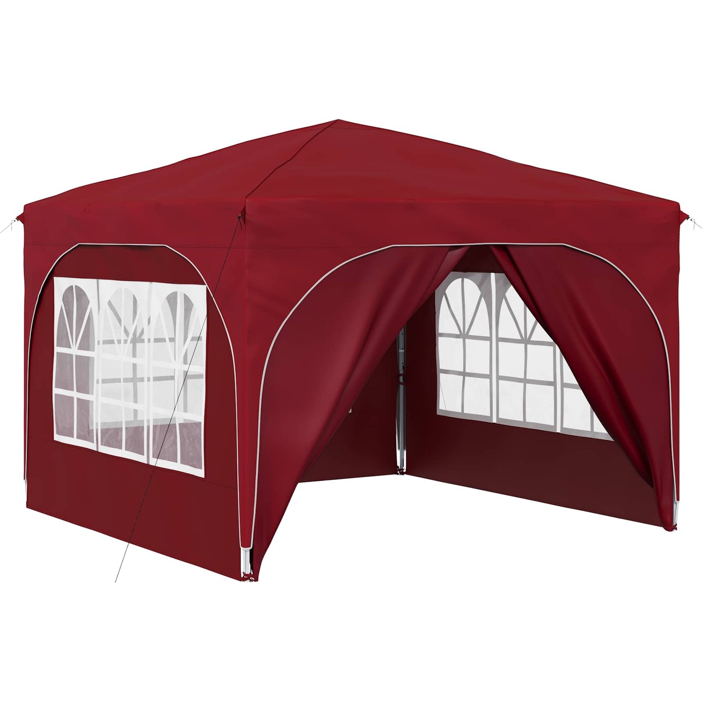 Pop-up Feesttent 290 x 290 x 245 cm Bordeauxrood is nu te koop bij PeponiXL, paradijselijk wonen!