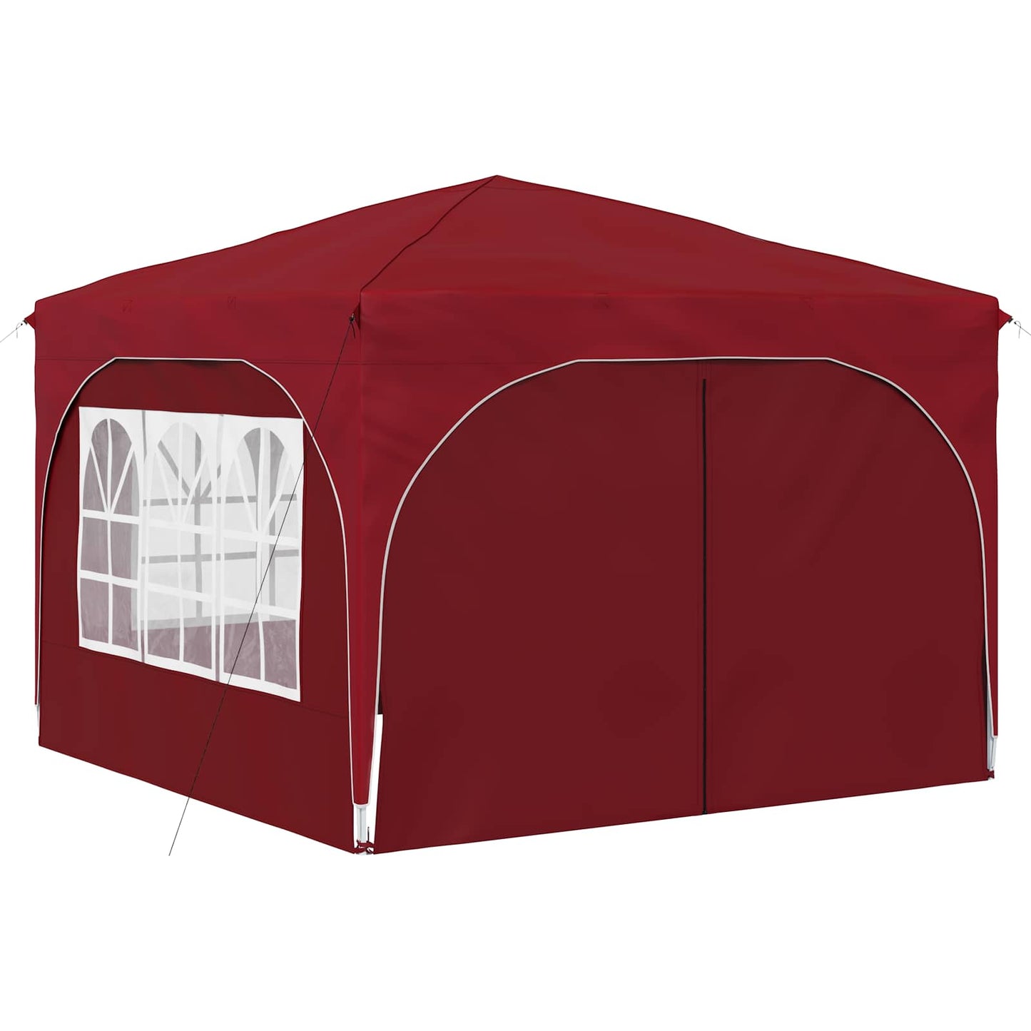 Pop-up Feesttent 290 x 290 x 245 cm Bordeauxrood is nu te koop bij PeponiXL, paradijselijk wonen!