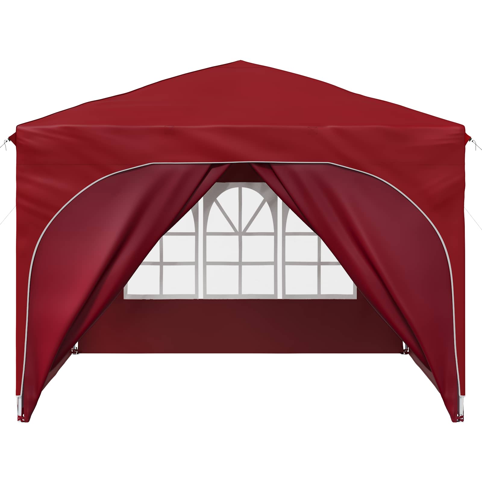 Pop-up Feesttent 290 x 290 x 245 cm Bordeauxrood is nu te koop bij PeponiXL, paradijselijk wonen!