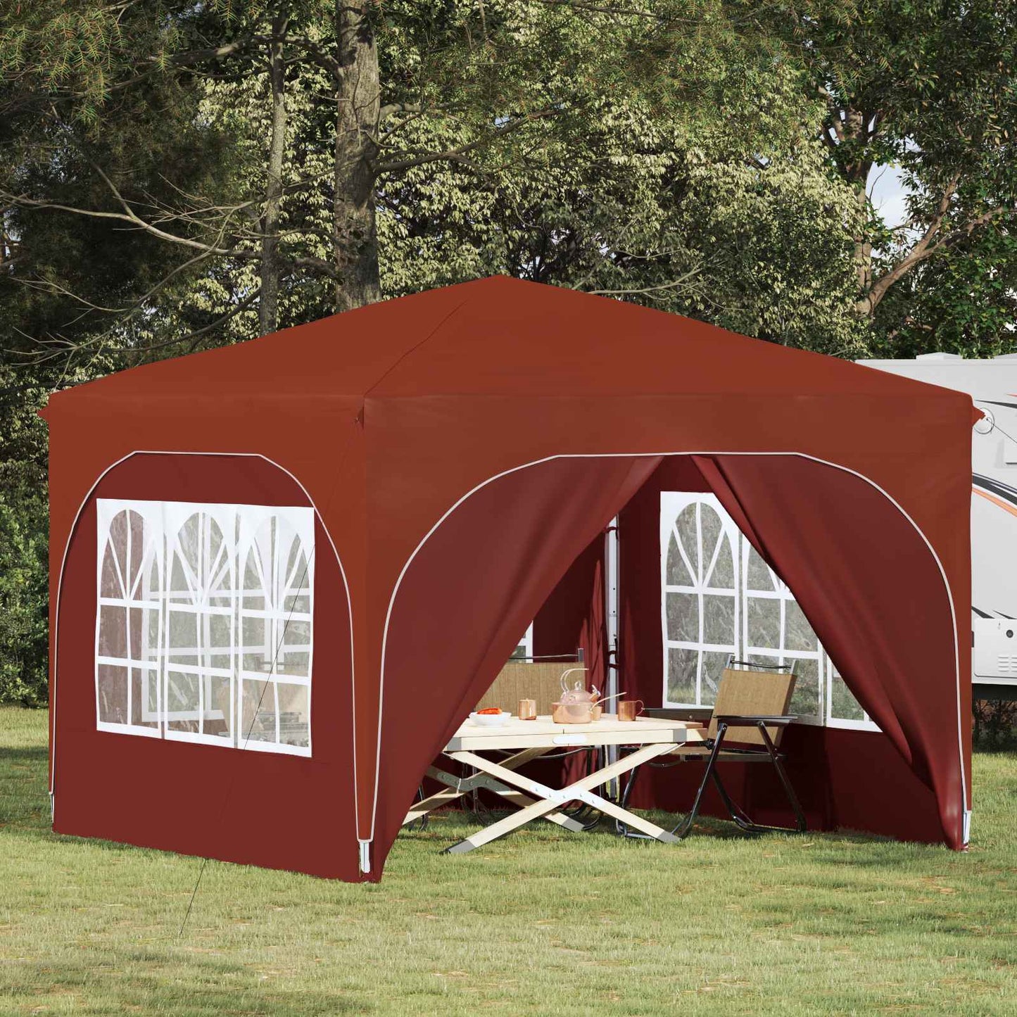 Pop-up Feesttent 290 x 290 x 245 cm Terracotta is nu te koop bij PeponiXL, paradijselijk wonen!