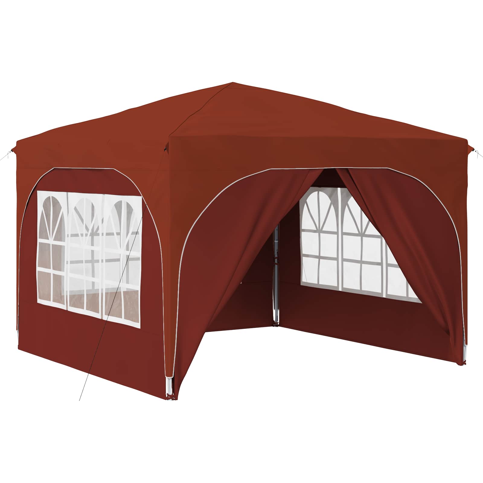 Pop-up Feesttent 290 x 290 x 245 cm Terracotta is nu te koop bij PeponiXL, paradijselijk wonen!