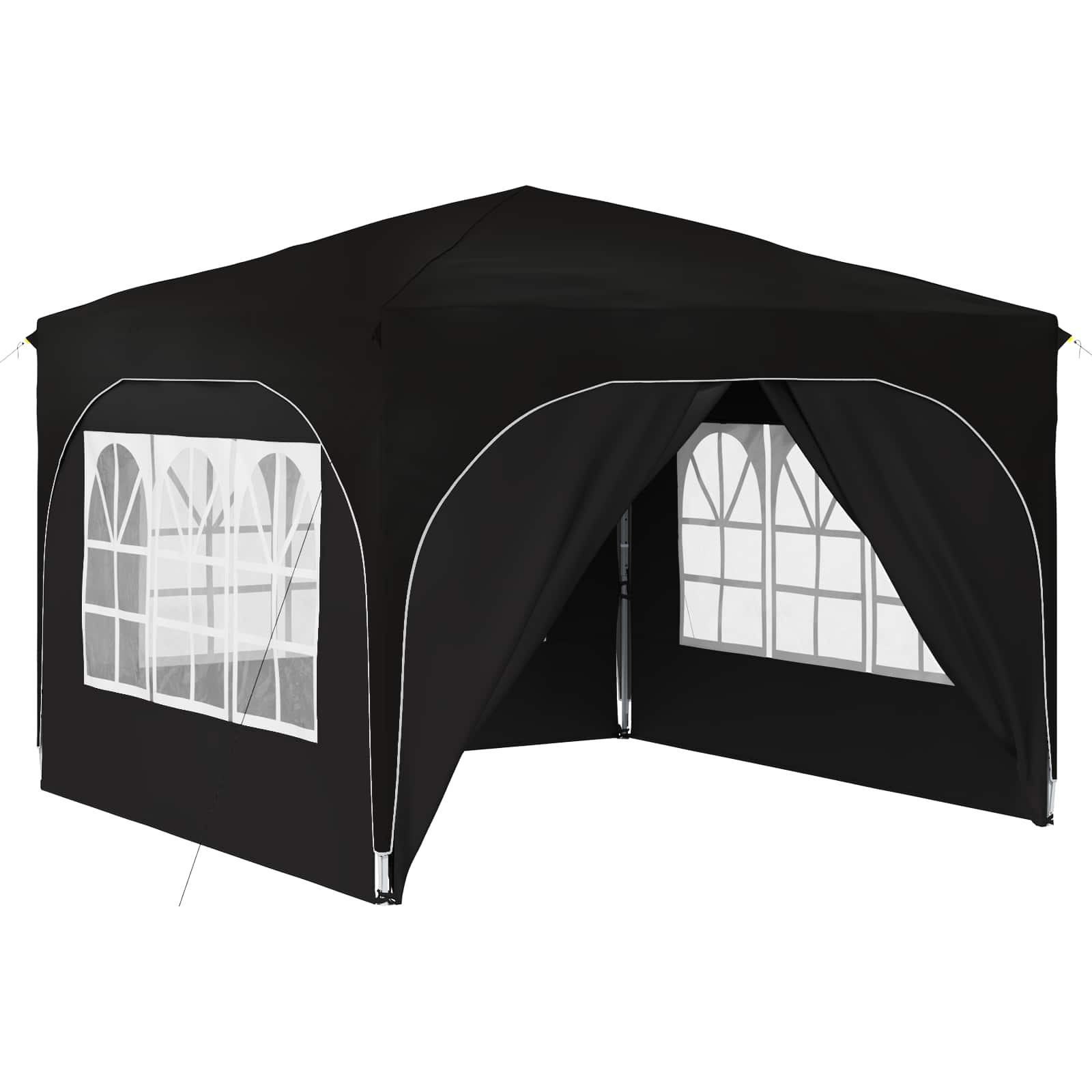 Pop-up Feesttent 290 x 290 x 245 cm Zwart is nu te koop bij PeponiXL, paradijselijk wonen!