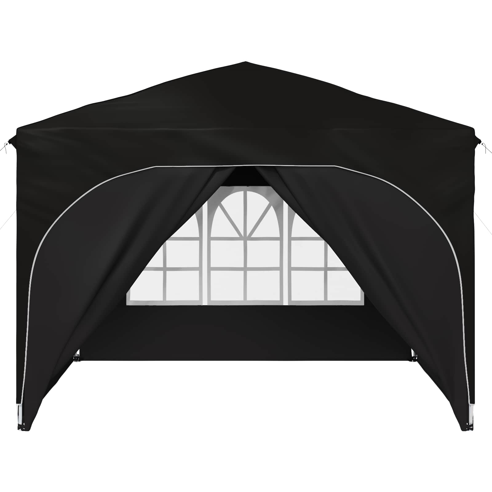 Pop-up Feesttent 290 x 290 x 245 cm Zwart is nu te koop bij PeponiXL, paradijselijk wonen!