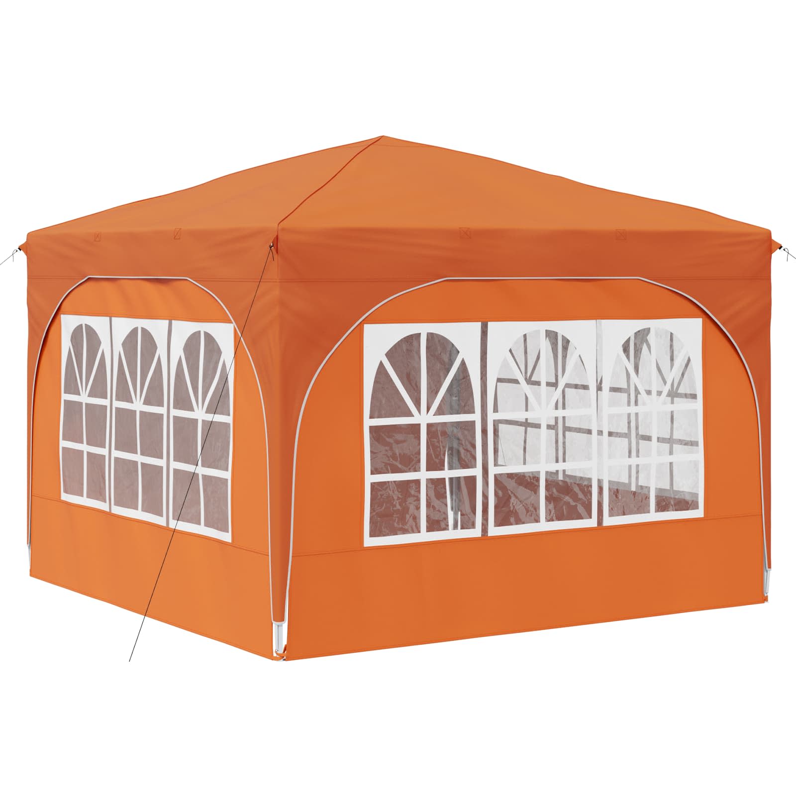 Pop-up Feesttent 290 x 290 x 245 cm Oranje is nu te koop bij PeponiXL, paradijselijk wonen!