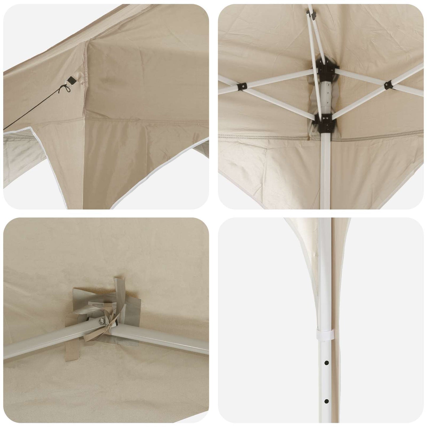 Pop-up Feesttent Crème 575 x 288 x 245 cm Oxford Stof is nu te koop bij PeponiXL, paradijselijk wonen!