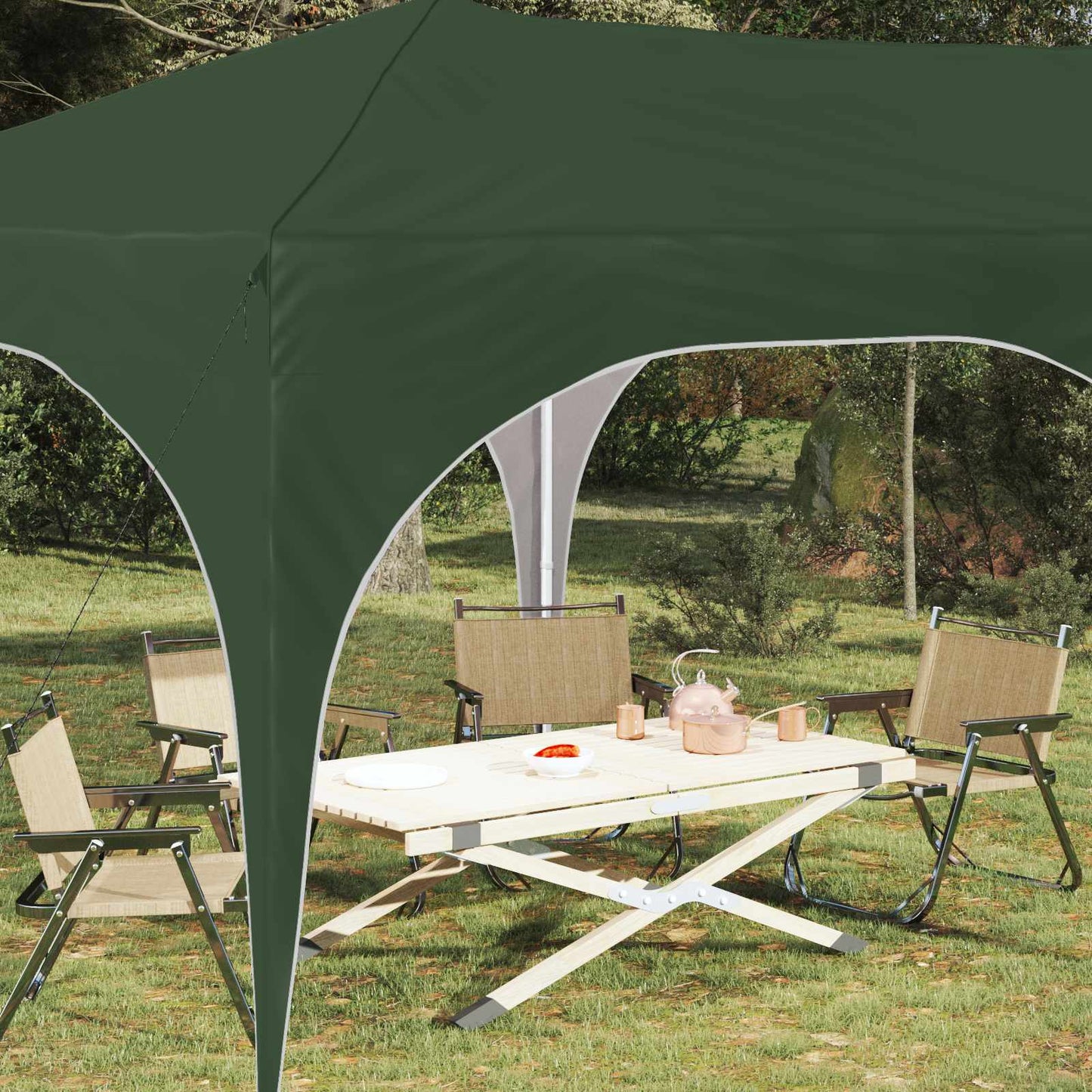 Pop-up Feesttent Groen 575 x 288 x 245 cm Oxford Stof is nu te koop bij PeponiXL, paradijselijk wonen!