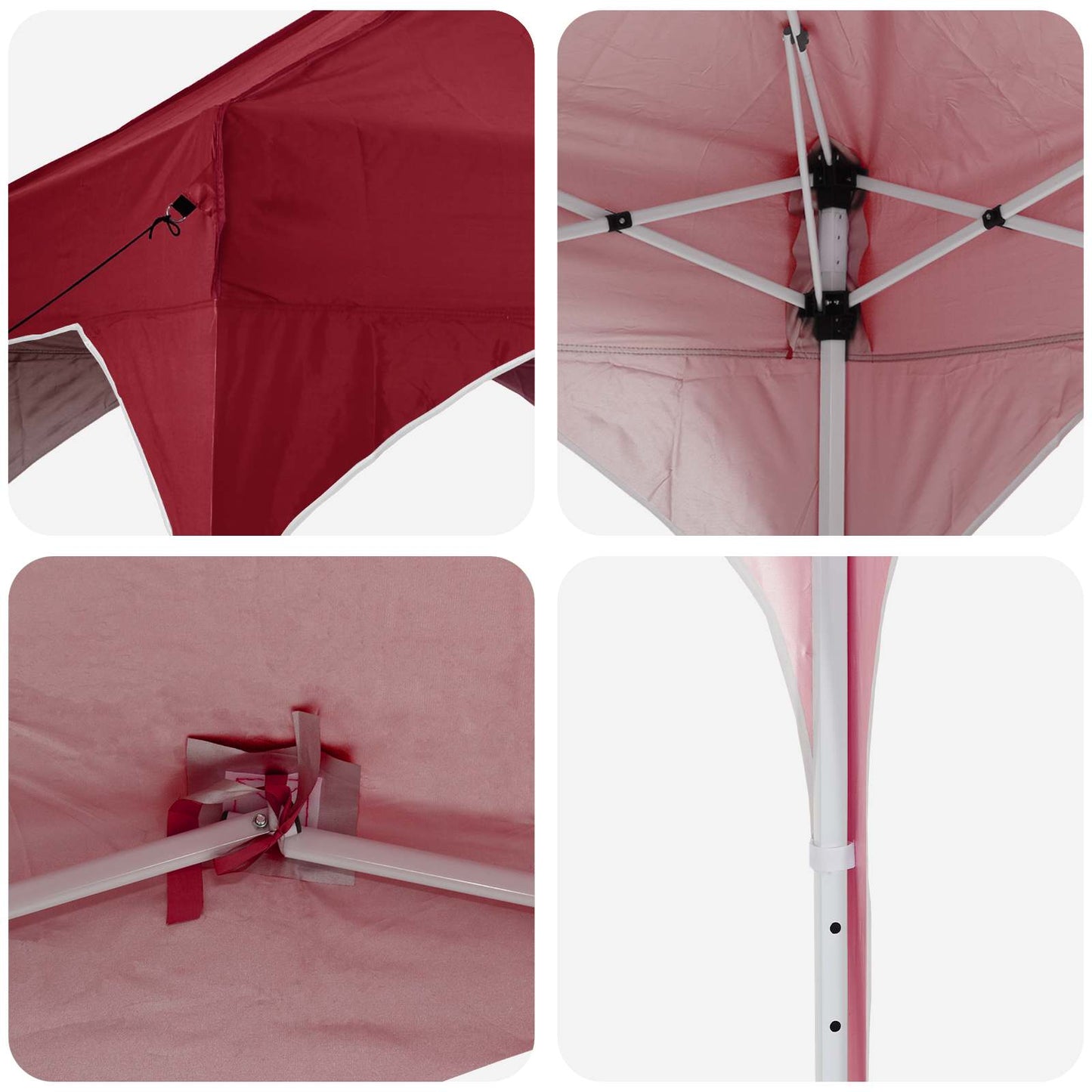 Pop-up Feesttent Bordeauxrood 575 x 288 x 245 cm Oxford Stof is nu te koop bij PeponiXL, paradijselijk wonen!