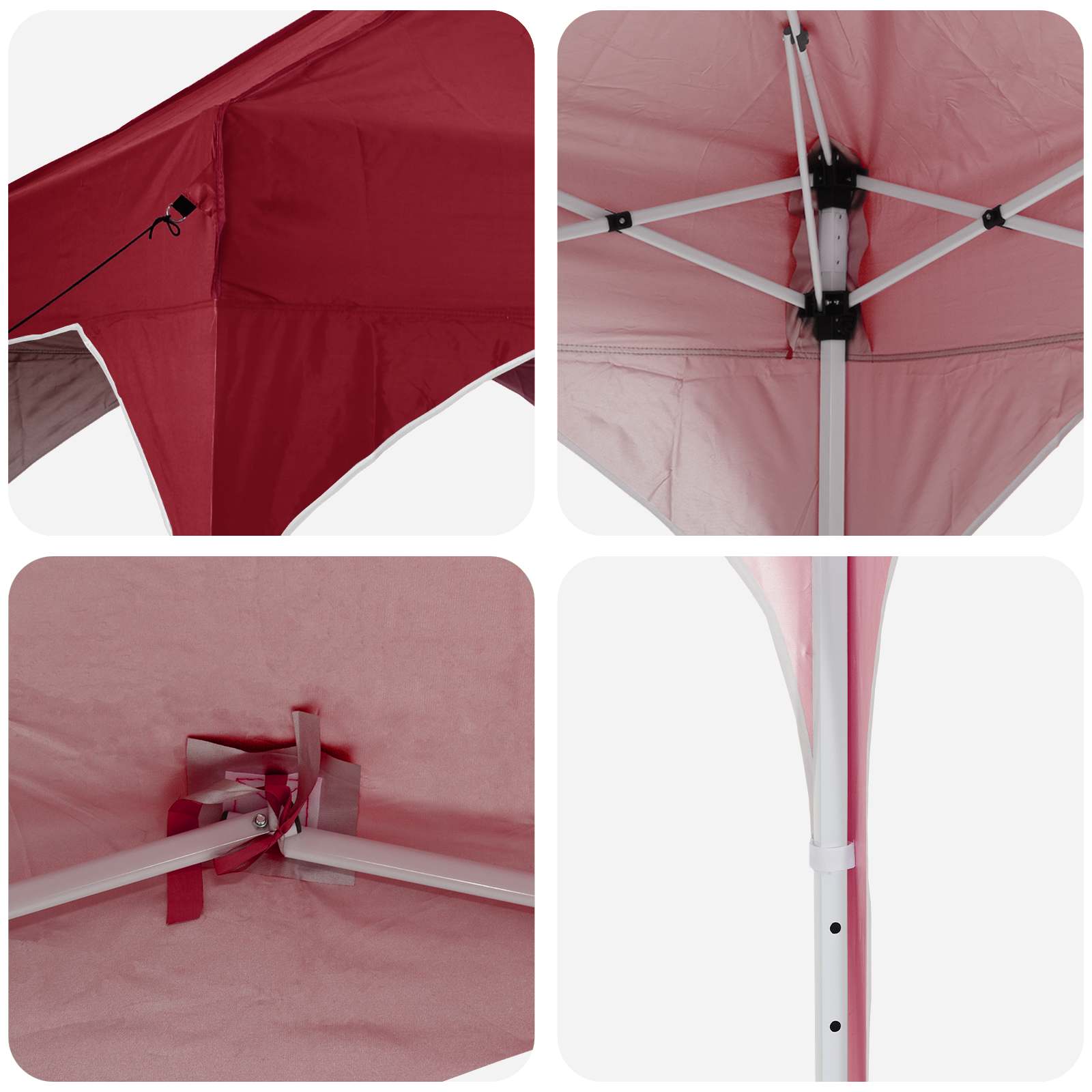 Pop-up Feesttent Bordeauxrood 575 x 288 x 245 cm Oxford Stof is nu te koop bij PeponiXL, paradijselijk wonen!