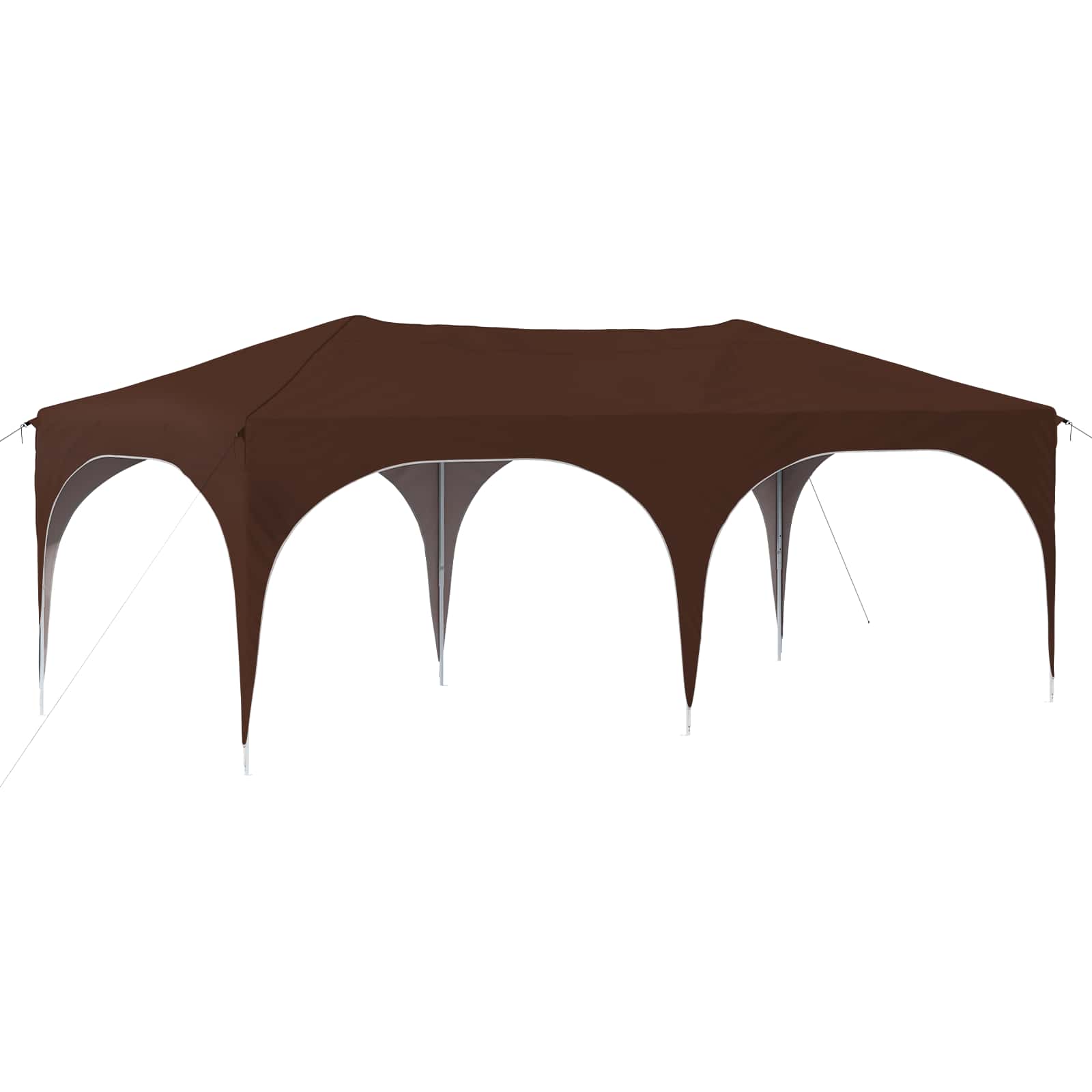 Pop-up Feesttent Bruin 575 x 288 x 245 cm Oxford Stof is nu te koop bij PeponiXL, paradijselijk wonen!