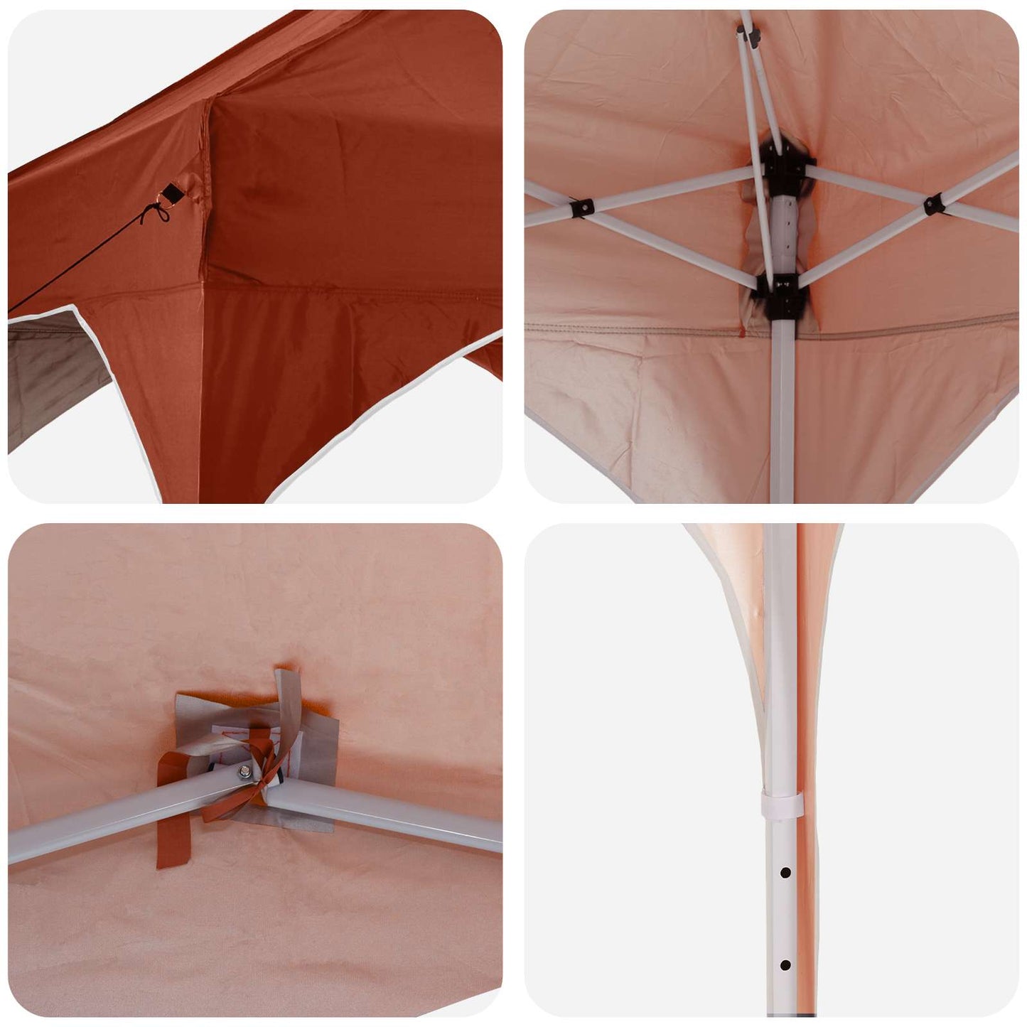 Pop-up Feesttent Terracotta 575 x 288 x 245 cm Oxford Stof is nu te koop bij PeponiXL, paradijselijk wonen!