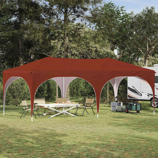 Pop-up Feesttent Terracotta 575 x 288 x 245 cm Oxford Stof is nu te koop bij PeponiXL, paradijselijk wonen!