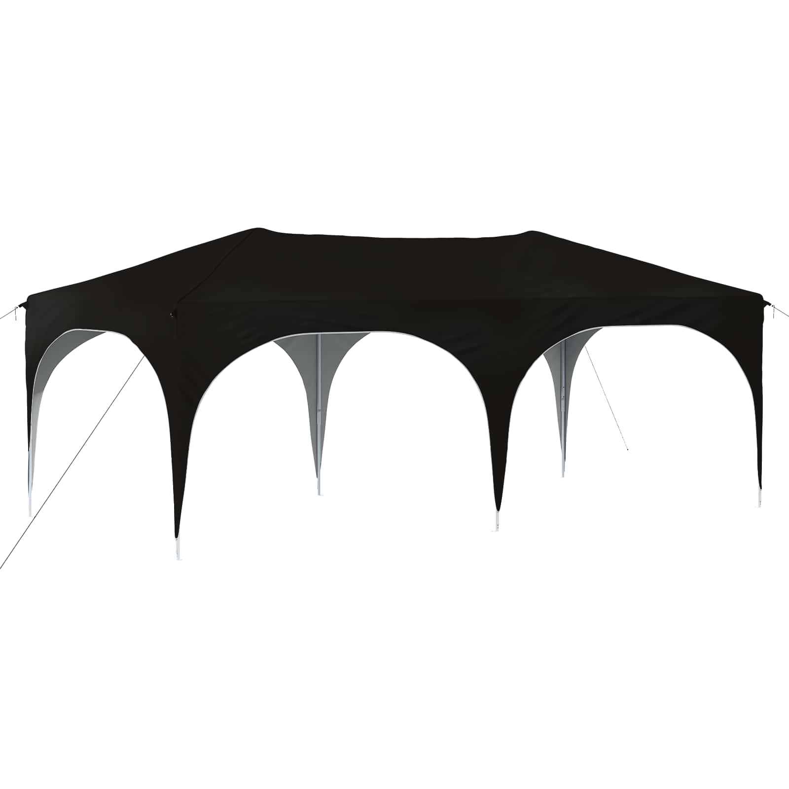 Pop-up Feesttent Zwart 575 x 288 x 245 cm Oxford Stof is nu te koop bij PeponiXL, paradijselijk wonen!