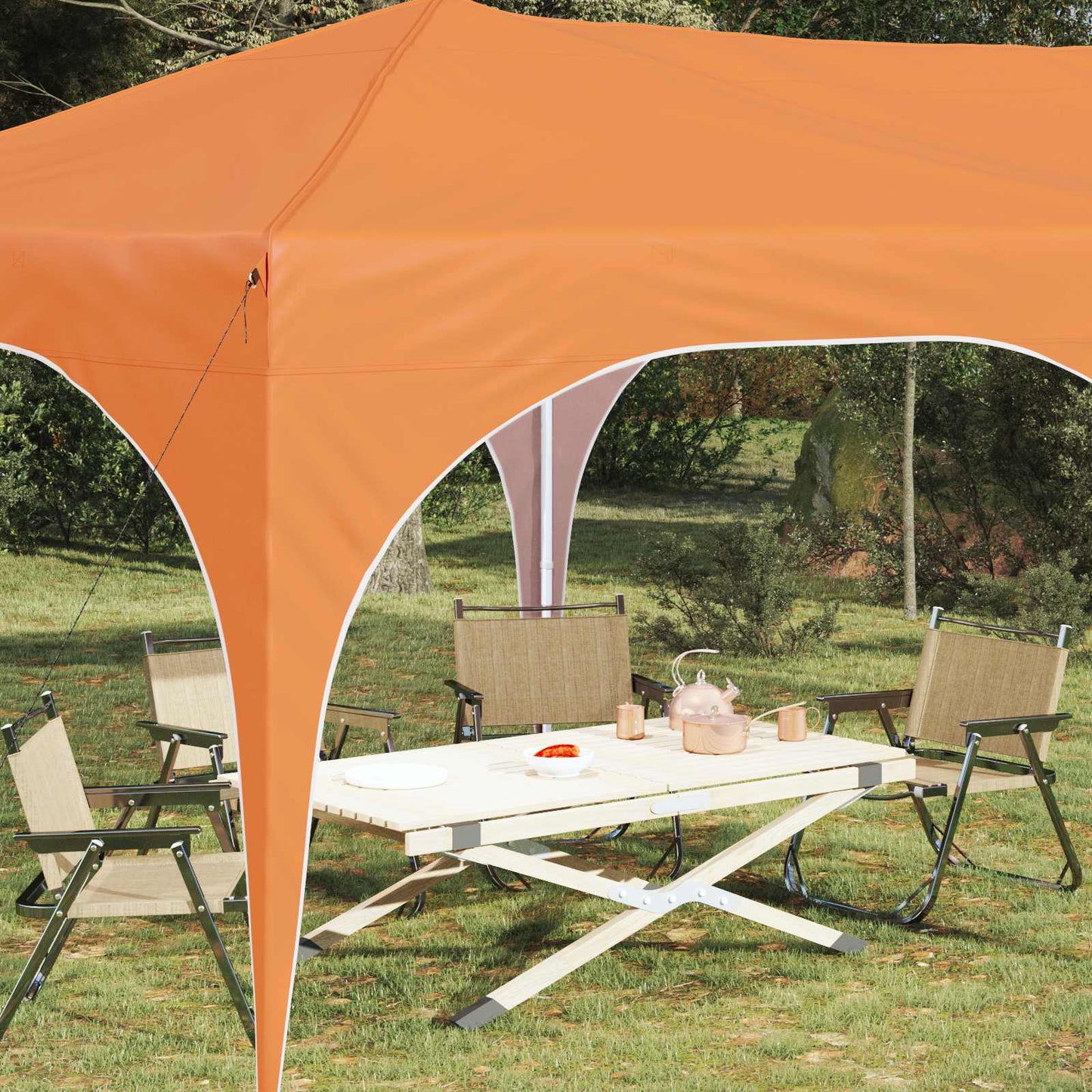 Pop-up Feesttent Oranje 575 x 288 x 245 cm Oxford Stof is nu te koop bij PeponiXL, paradijselijk wonen!