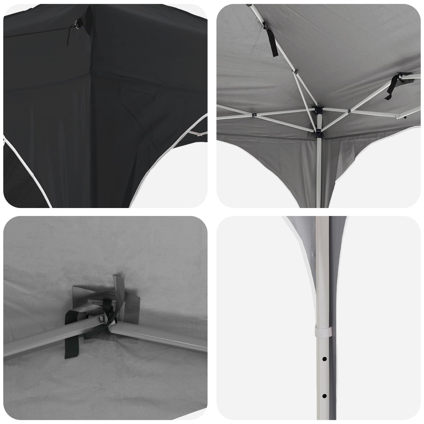 Pop-up Feesttent Antraciet 575 x 288 x 245 cm Oxford Stof is nu te koop bij PeponiXL, paradijselijk wonen!