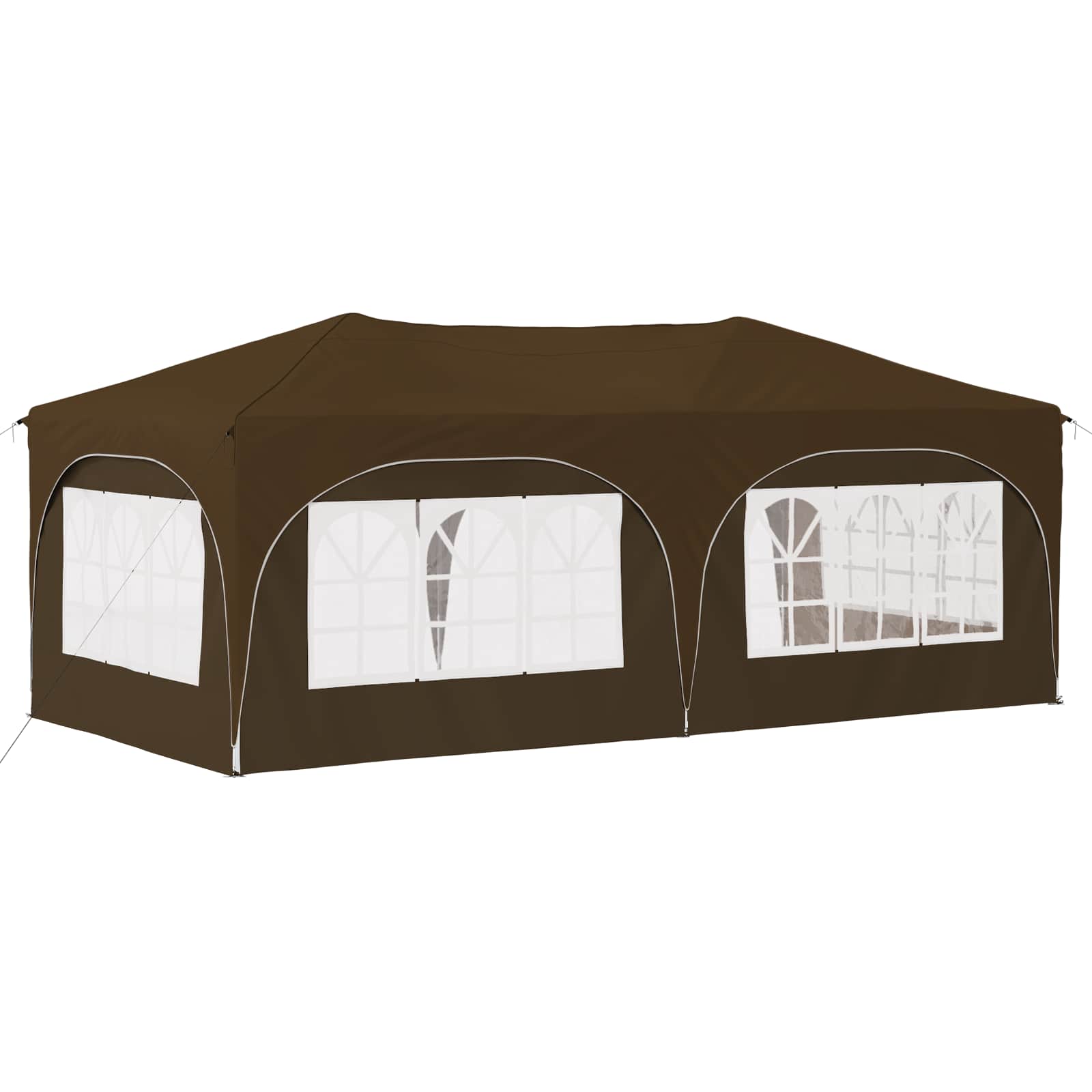 Pop-up Feesttent Taupe 575 x 288 x 245 cm Oxford Stof is nu te koop bij PeponiXL, paradijselijk wonen!