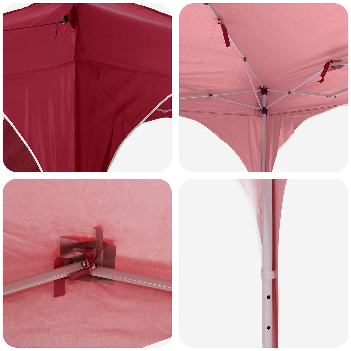 Pop-up Feesttent Bordeauxrood 575 x 288 x 245 cm Oxford Stof is nu te koop bij PeponiXL, paradijselijk wonen!