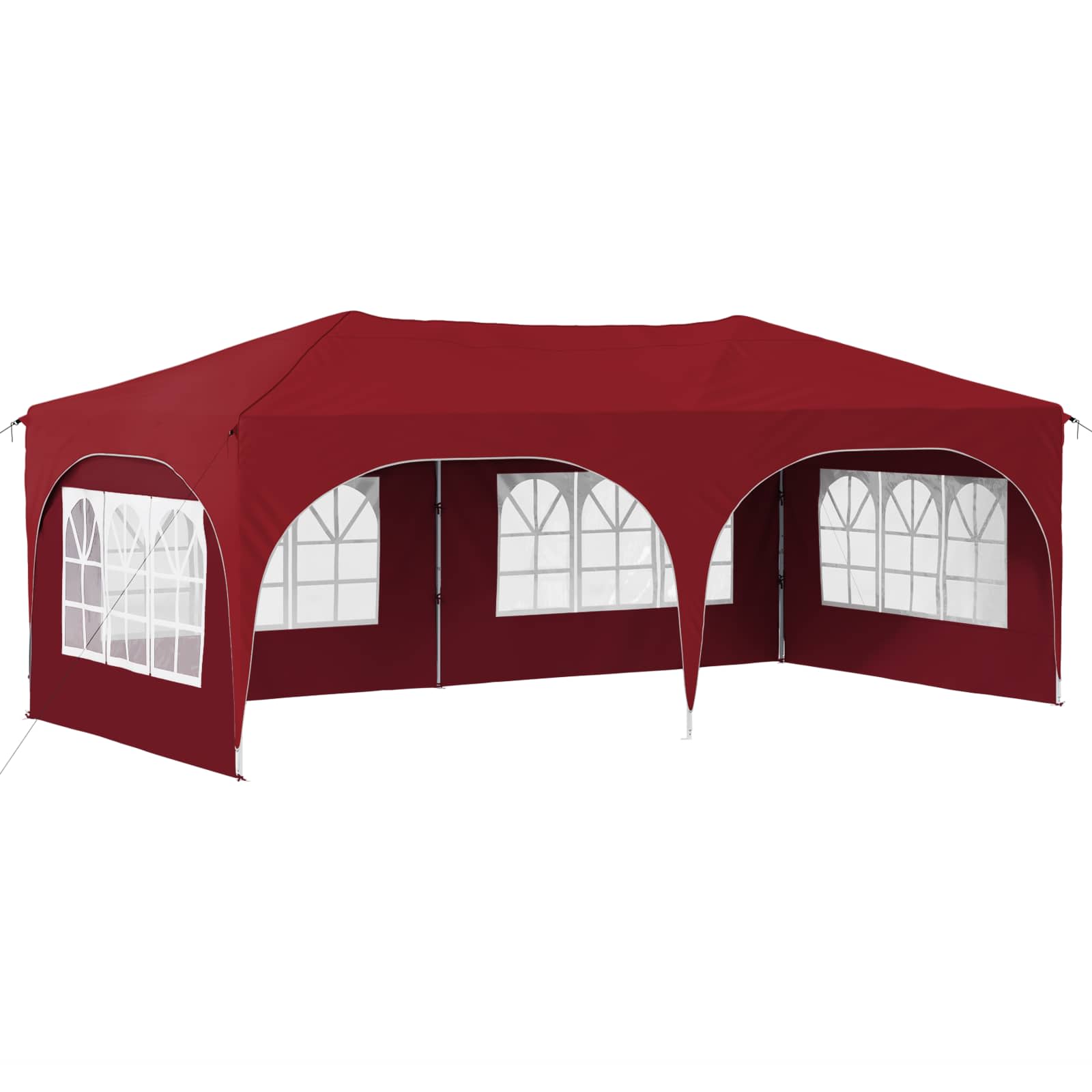 Pop-up Feesttent Bordeauxrood 575 x 288 x 245 cm Oxford Stof is nu te koop bij PeponiXL, paradijselijk wonen!