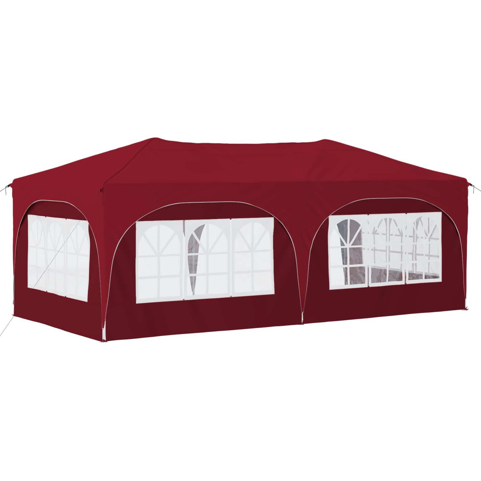 Pop-up Feesttent Bordeauxrood 575 x 288 x 245 cm Oxford Stof is nu te koop bij PeponiXL, paradijselijk wonen!