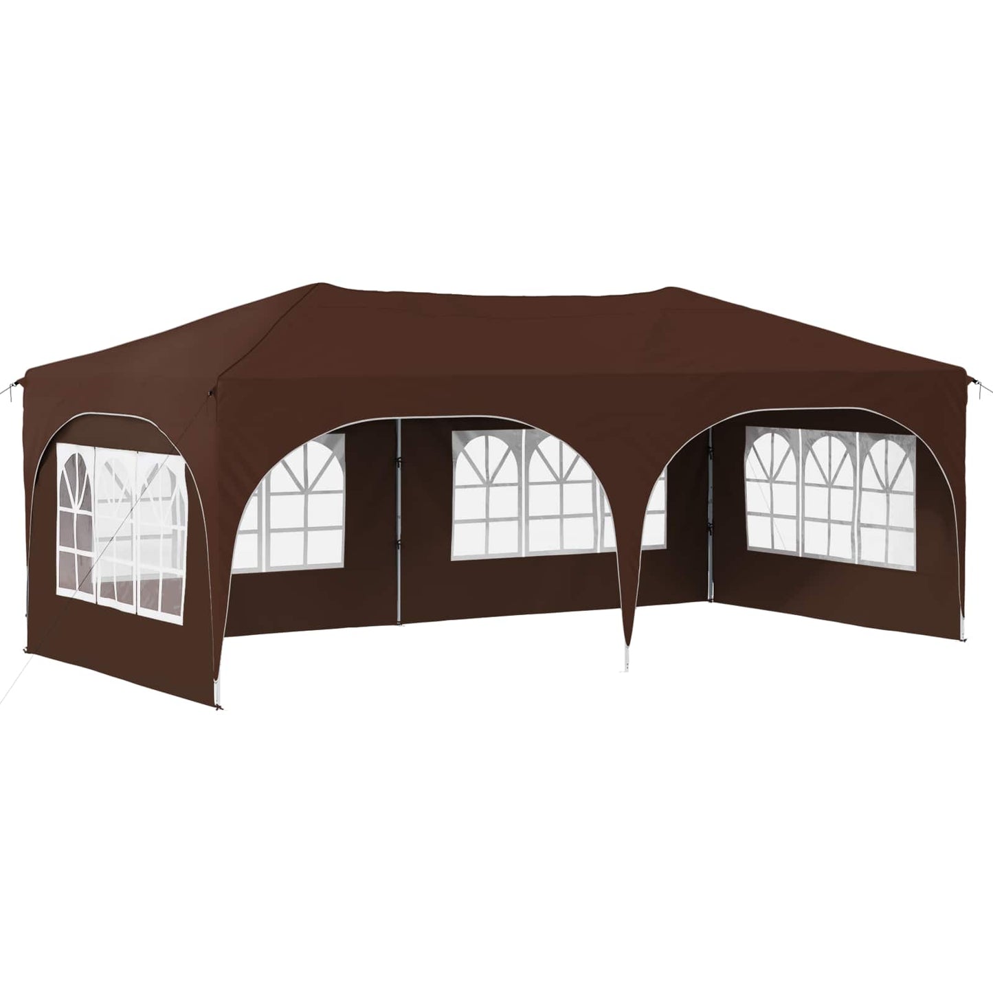 Pop-up Feesttent Bruin 575 x 288 x 245 cm Oxford Stof is nu te koop bij PeponiXL, paradijselijk wonen!