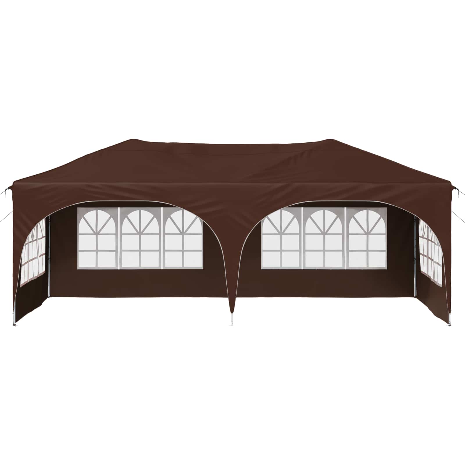 Pop-up Feesttent Bruin 575 x 288 x 245 cm Oxford Stof is nu te koop bij PeponiXL, paradijselijk wonen!