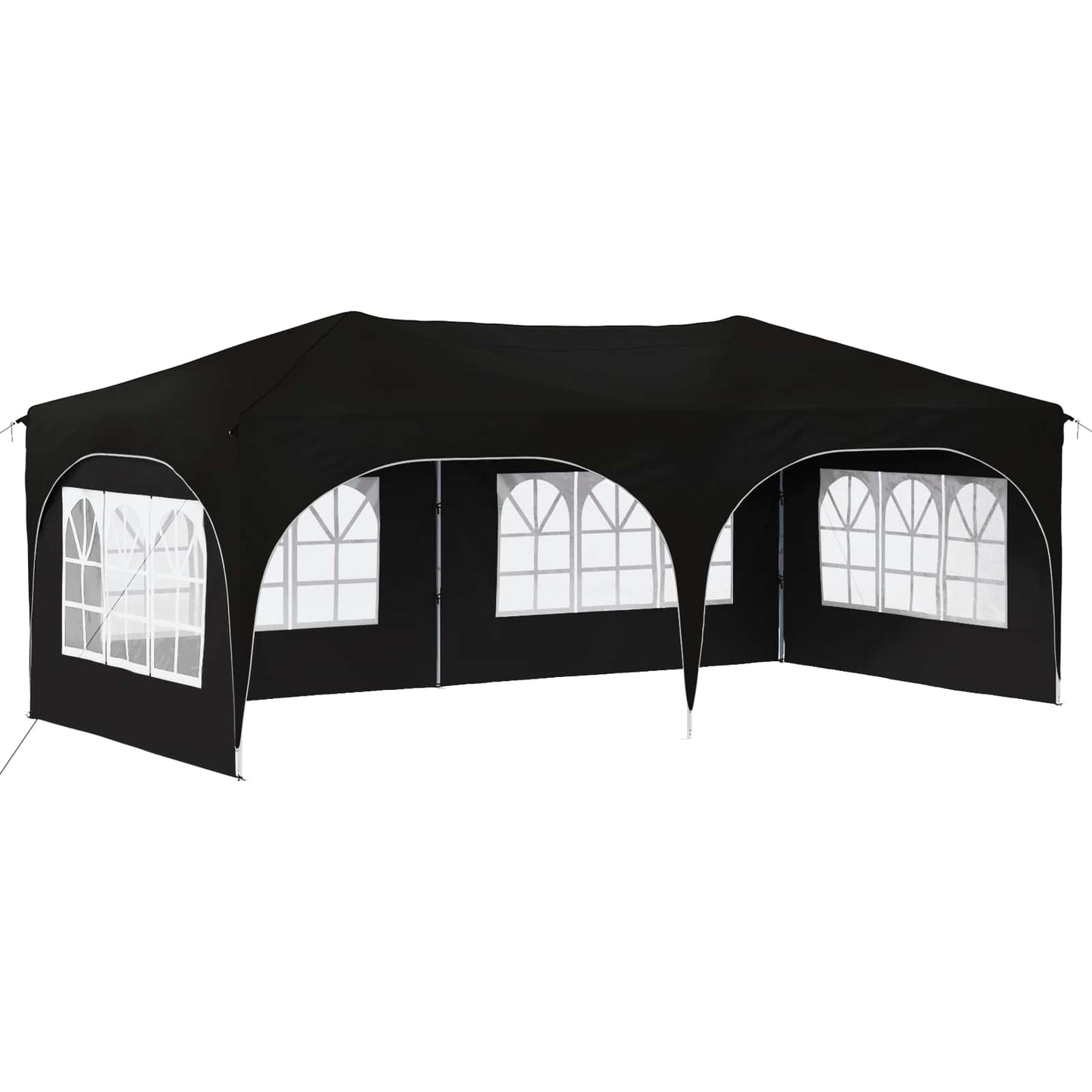 Pop-up Feesttent Zwart 575 x 288 x 245 cm Oxford Stof is nu te koop bij PeponiXL, paradijselijk wonen!