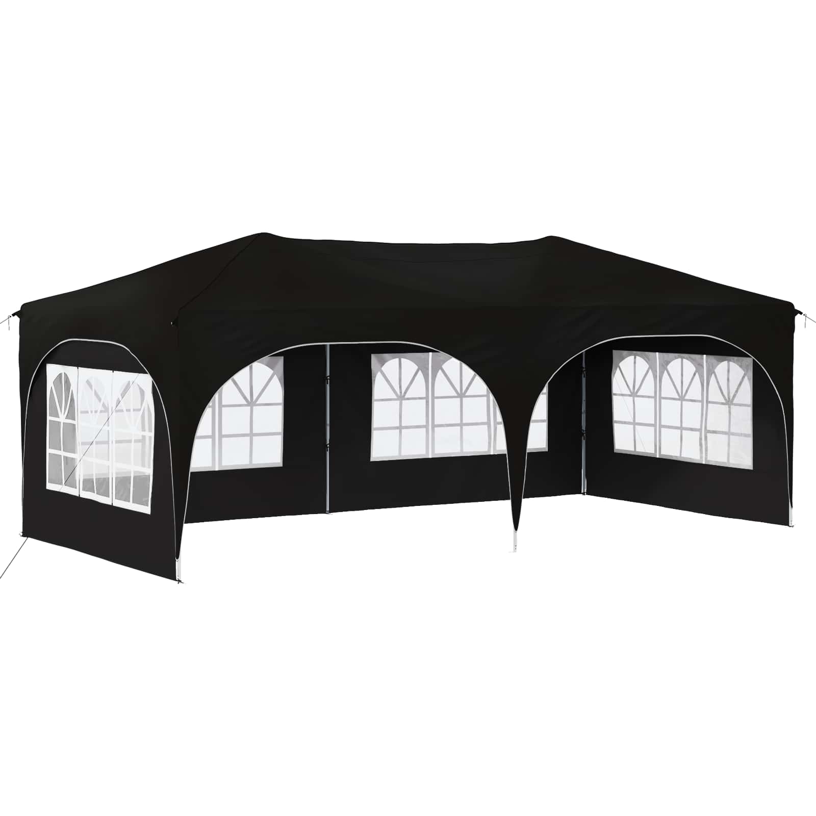 Pop-up Feesttent Zwart 575 x 288 x 245 cm Oxford Stof is nu te koop bij PeponiXL, paradijselijk wonen!
