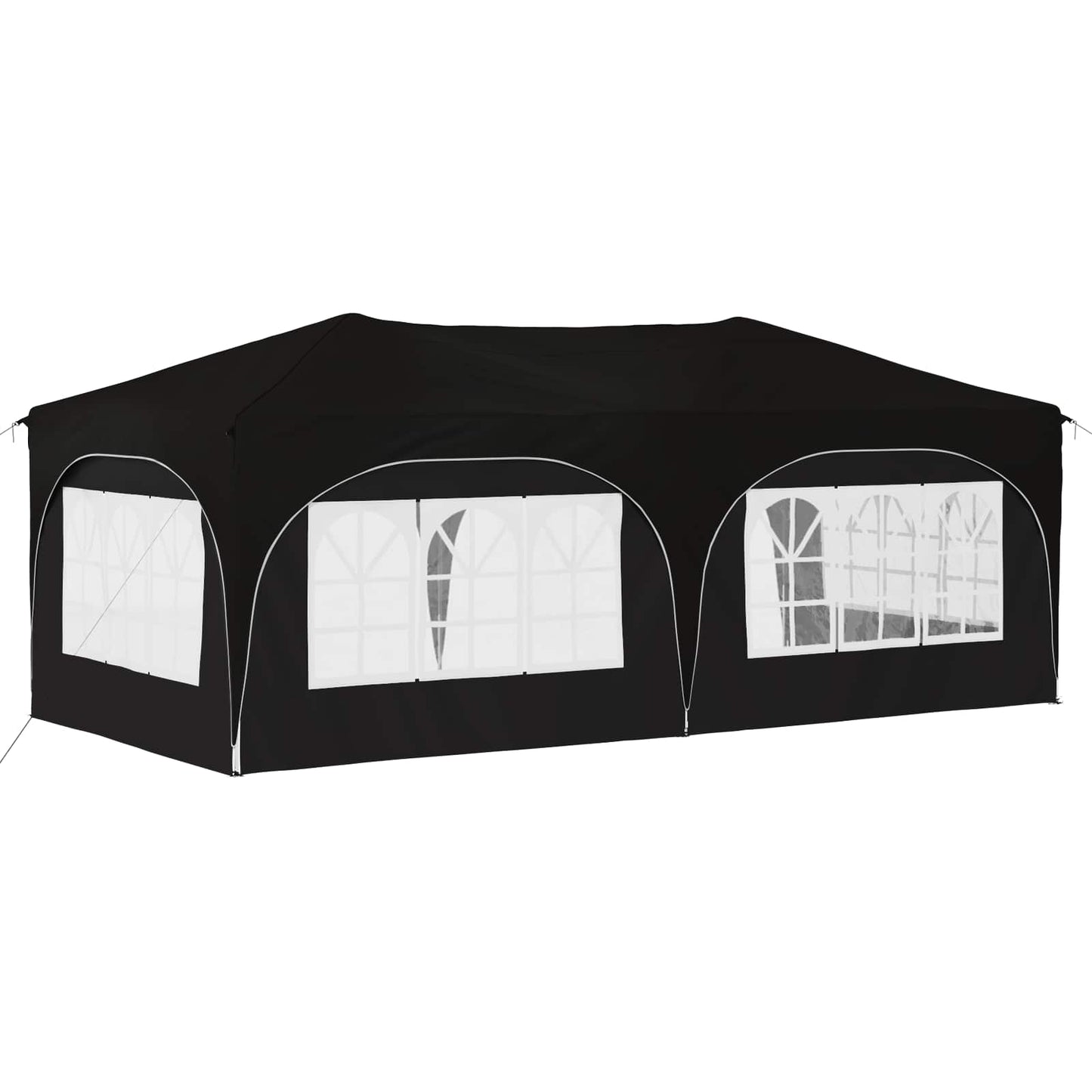 Pop-up Feesttent Zwart 575 x 288 x 245 cm Oxford Stof is nu te koop bij PeponiXL, paradijselijk wonen!