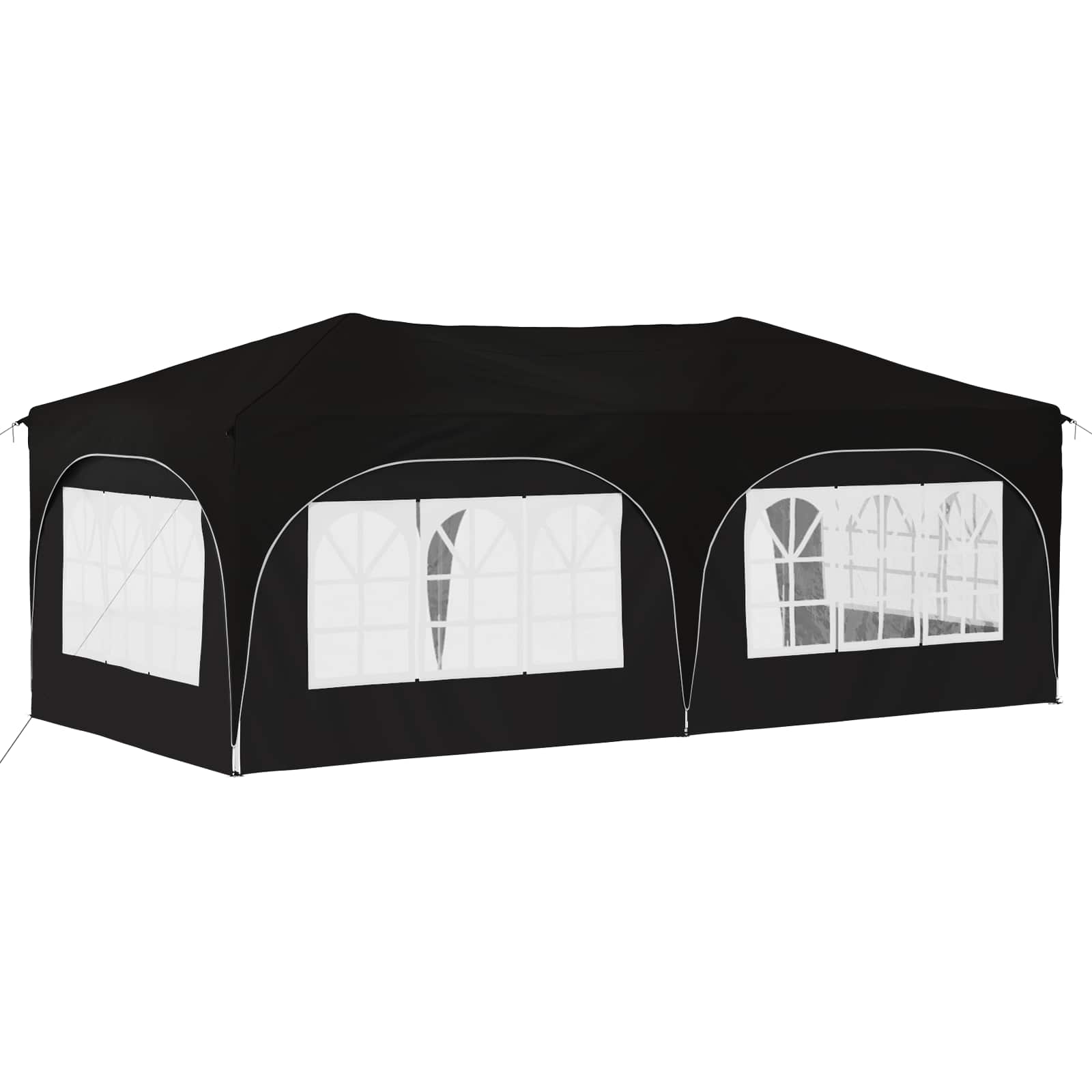 Pop-up Feesttent Zwart 575 x 288 x 245 cm Oxford Stof is nu te koop bij PeponiXL, paradijselijk wonen!