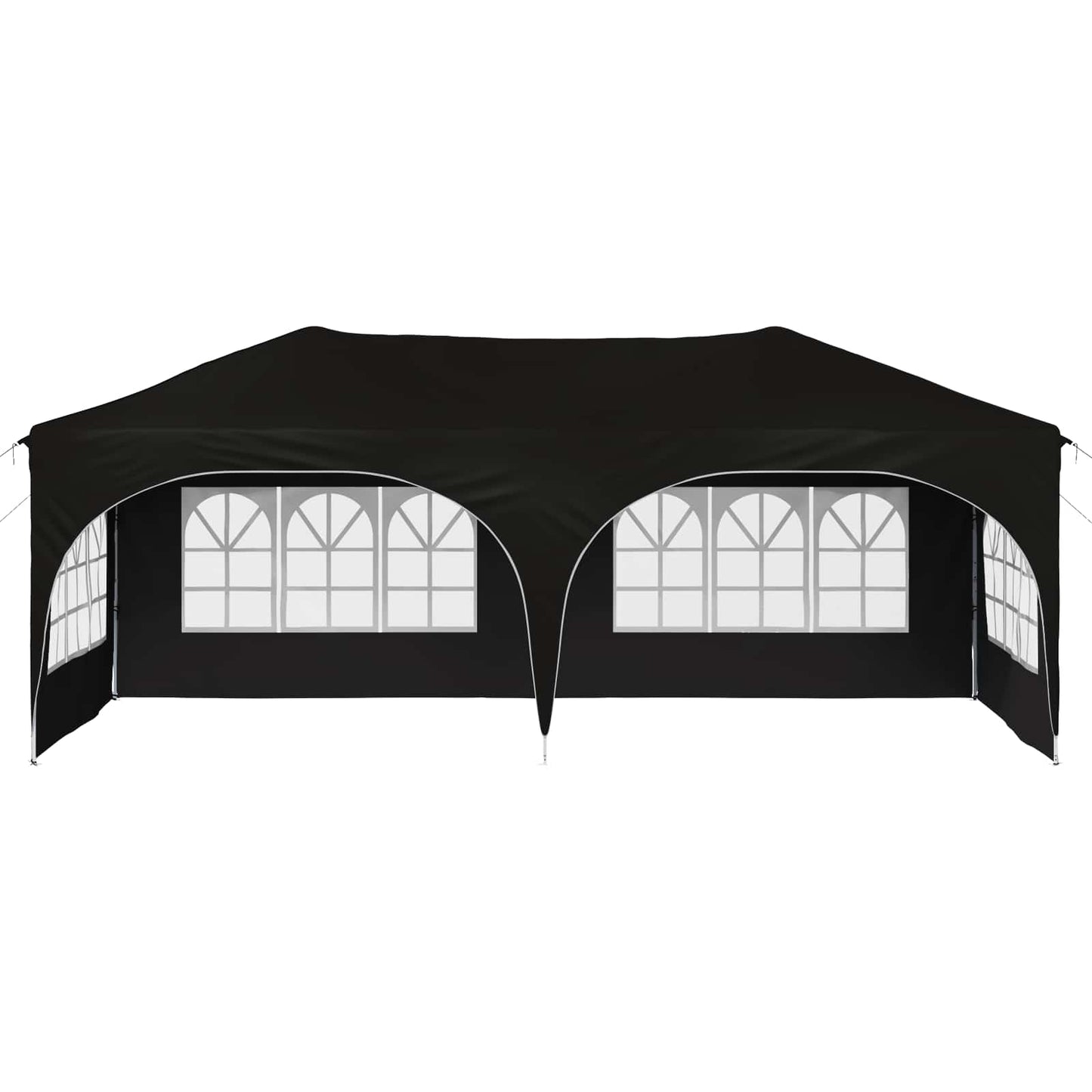 Pop-up Feesttent Zwart 575 x 288 x 245 cm Oxford Stof is nu te koop bij PeponiXL, paradijselijk wonen!