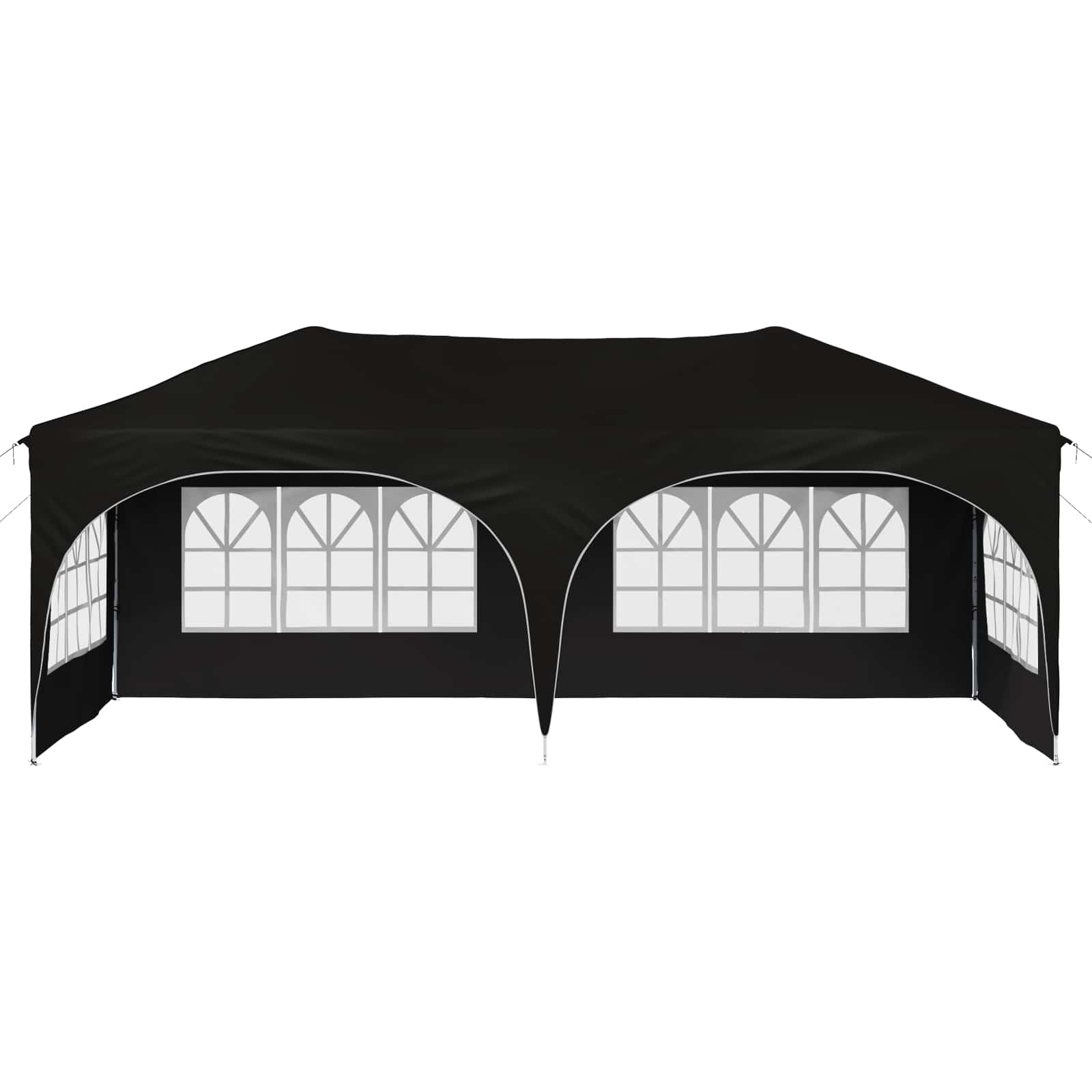 Pop-up Feesttent Zwart 575 x 288 x 245 cm Oxford Stof is nu te koop bij PeponiXL, paradijselijk wonen!