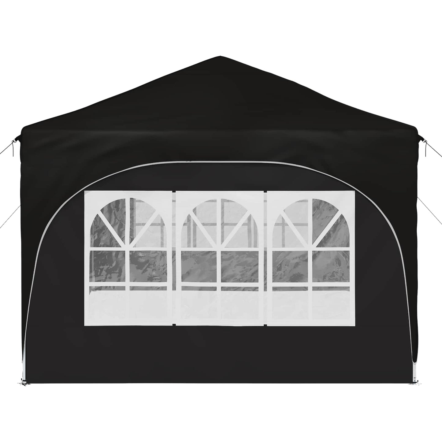 Pop-up Feesttent Zwart 575 x 288 x 245 cm Oxford Stof is nu te koop bij PeponiXL, paradijselijk wonen!