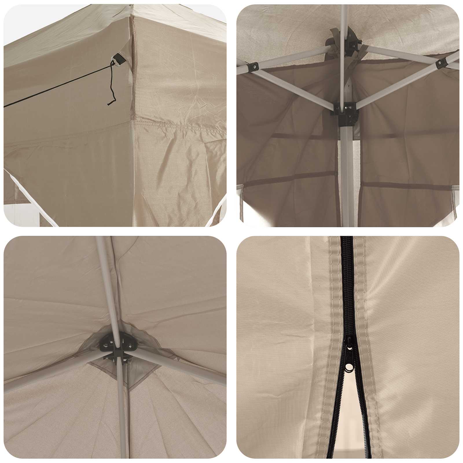 Pop-up Feesttent Crème 575 x 288 x 245 cm Oxford Stof is nu te koop bij PeponiXL, paradijselijk wonen!