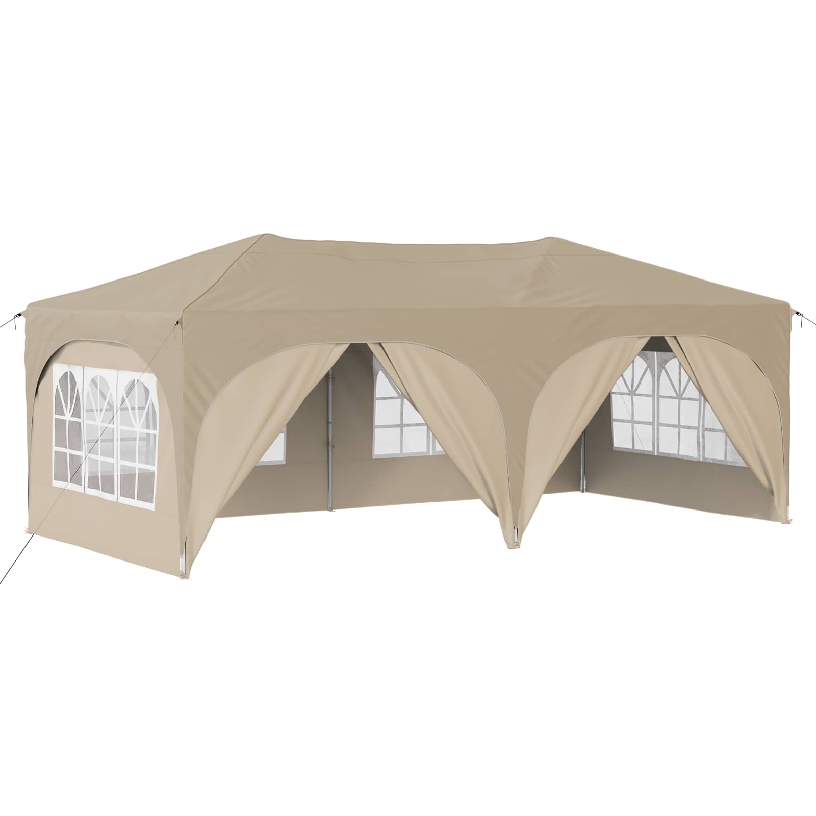 Pop-up Feesttent Crème 575 x 288 x 245 cm Oxford Stof is nu te koop bij PeponiXL, paradijselijk wonen!