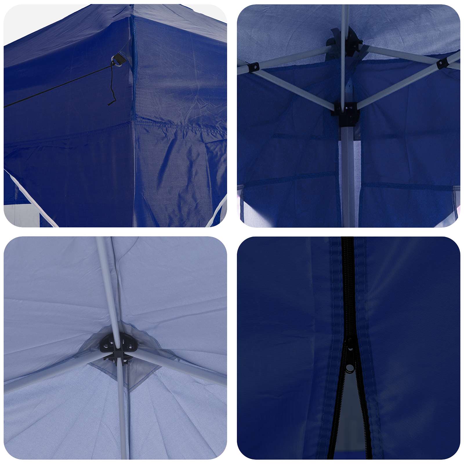 Pop-up Feesttent Blauw 575 x 288 x 245 cm Oxford Stof is nu te koop bij PeponiXL, paradijselijk wonen!