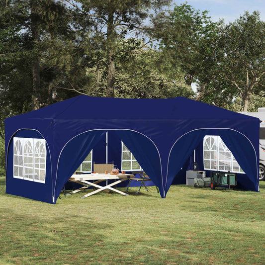 Pop-up Feesttent Blauw 575 x 288 x 245 cm Oxford Stof is nu te koop bij PeponiXL, paradijselijk wonen!