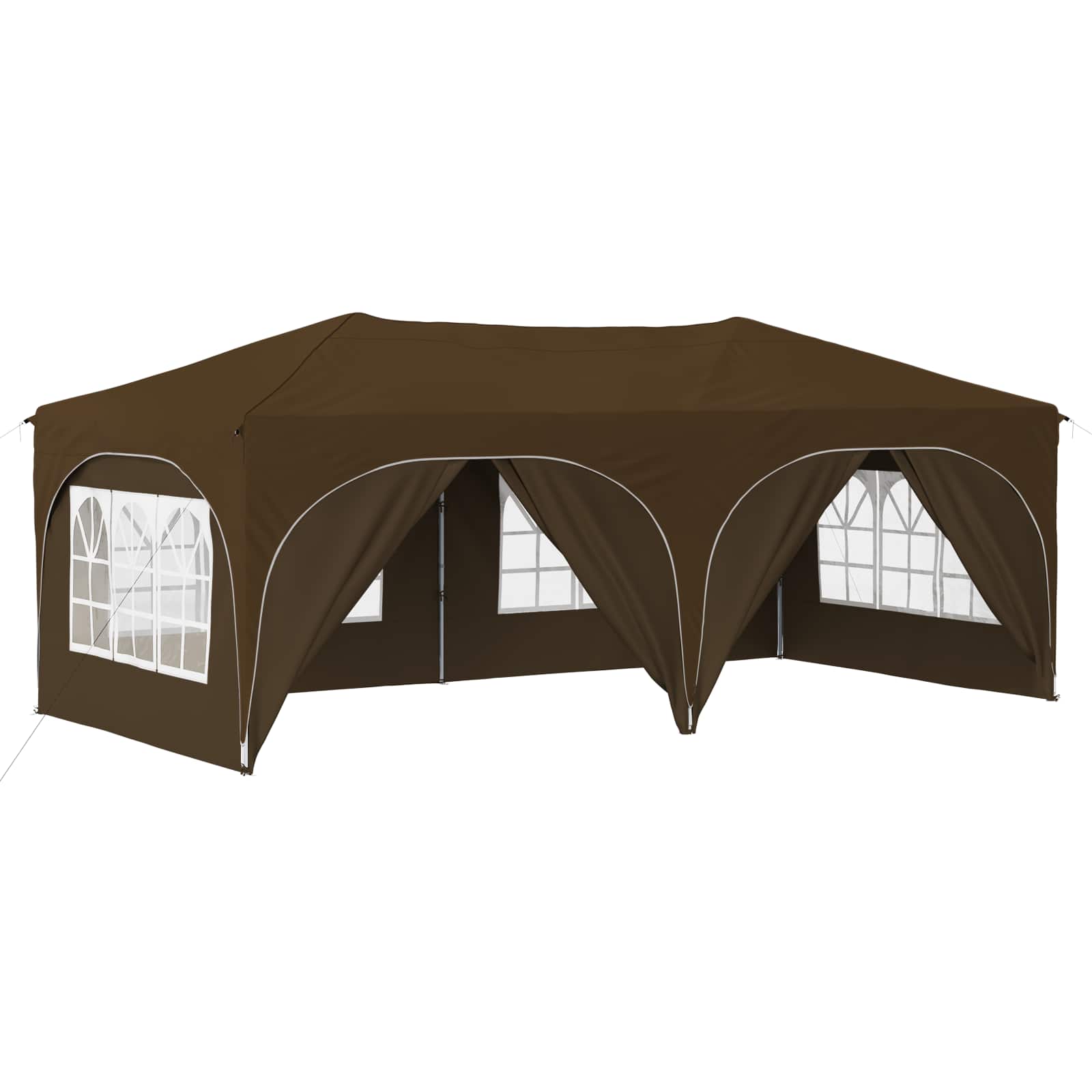Pop-up Feesttent Taupe 575 x 288 x 245 cm Oxford Stof is nu te koop bij PeponiXL, paradijselijk wonen!