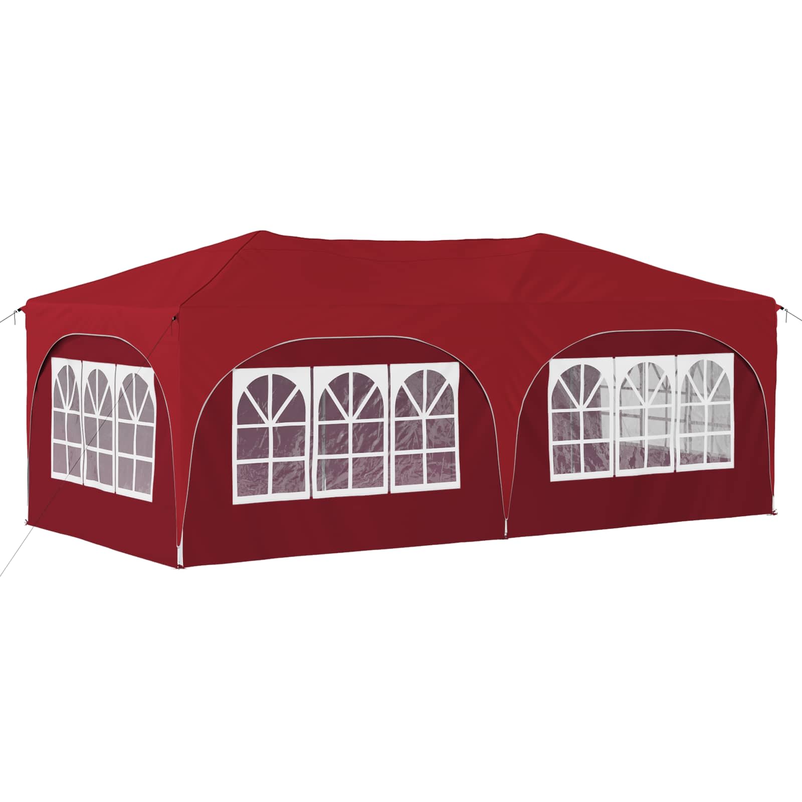 Pop-up Feesttent Bordeauxrood 575 x 288 x 245 cm Oxford Stof is nu te koop bij PeponiXL, paradijselijk wonen!
