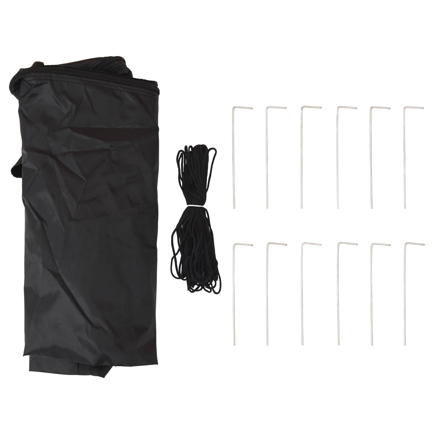 Pop-up Feesttent Zwart 575 x 288 x 245 cm Oxford Stof is nu te koop bij PeponiXL, paradijselijk wonen!
