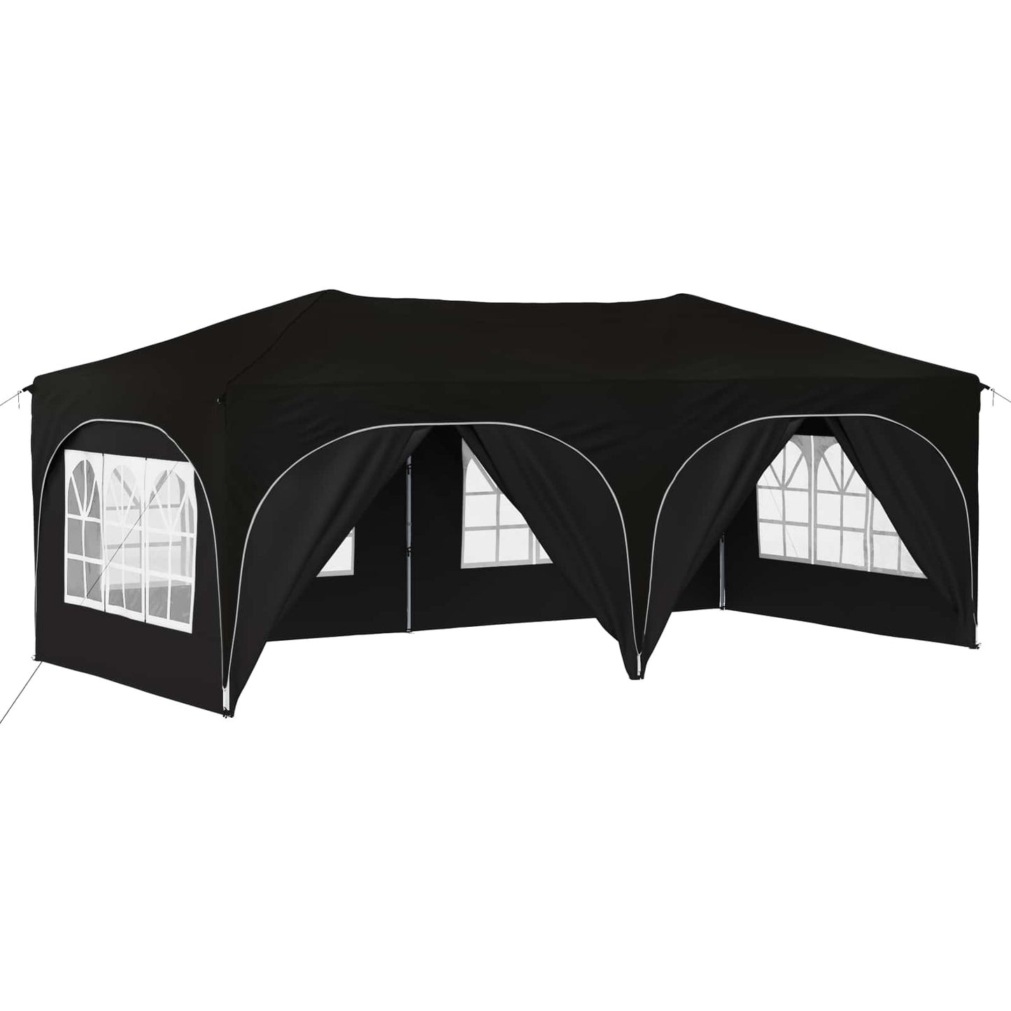 Pop-up Feesttent Zwart 575 x 288 x 245 cm Oxford Stof is nu te koop bij PeponiXL, paradijselijk wonen!